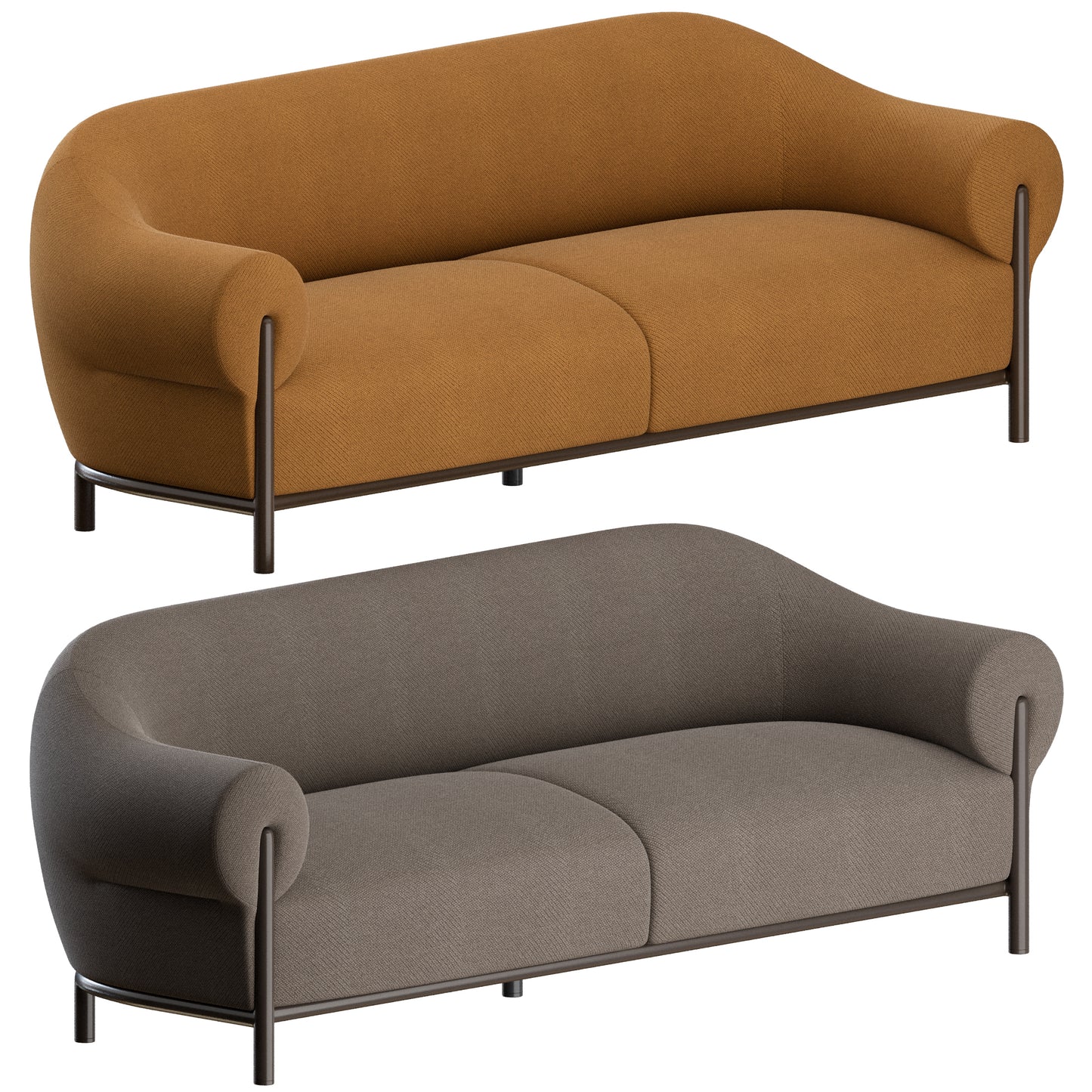 Fender 3 Seater Sofa By True Design 3D Model