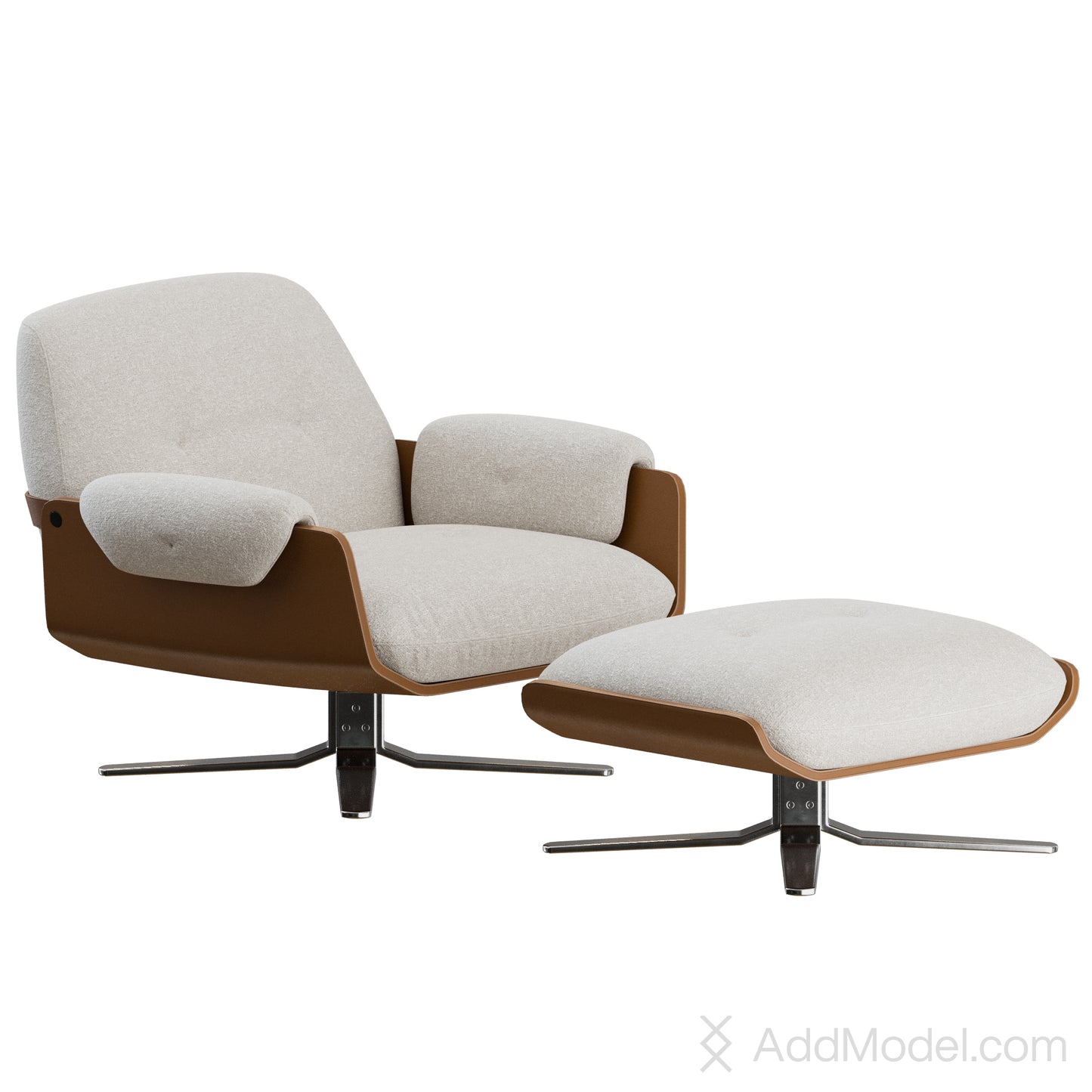 Laurel Armchair By Minotti 3D Model