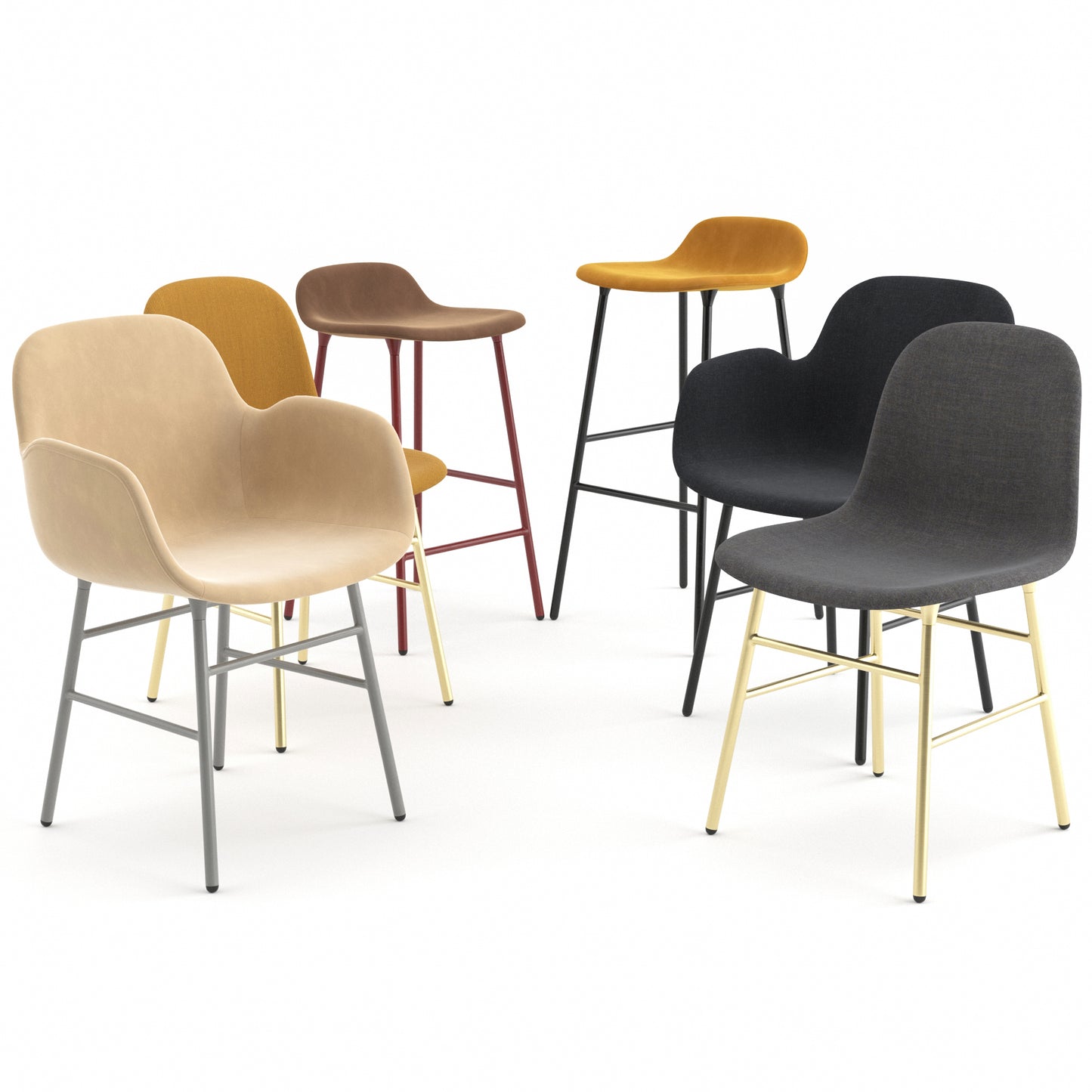 Form Chairs Collection By Normann Copenhagen 3D Model