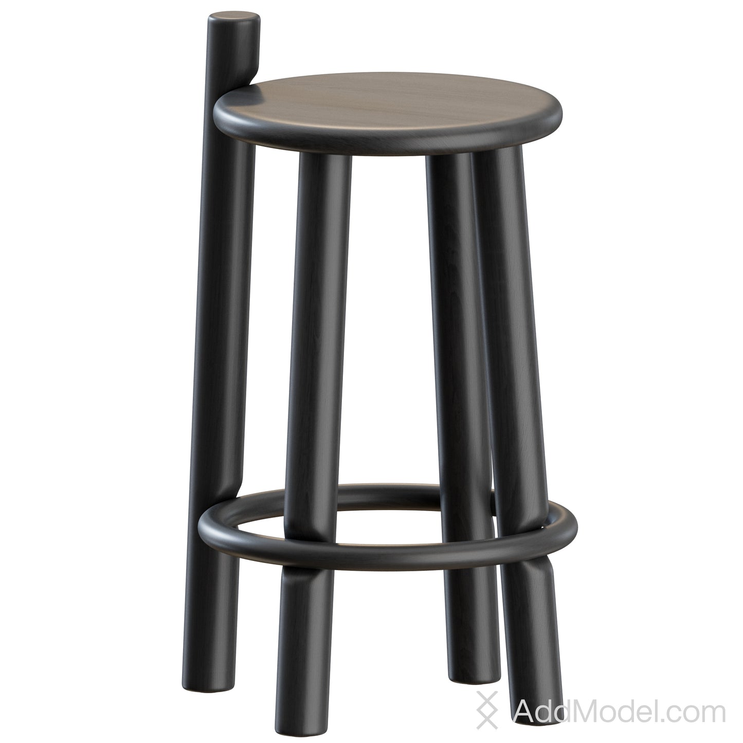 MC27 Dopo Counter & Bar Chair By Mattiazzi 3D Model