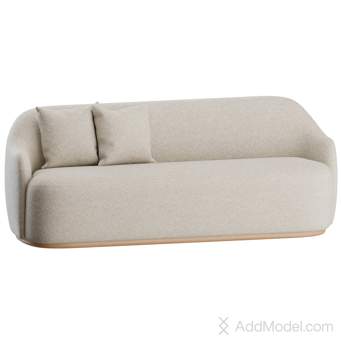 Barba Sofa By Fogia 3D Model