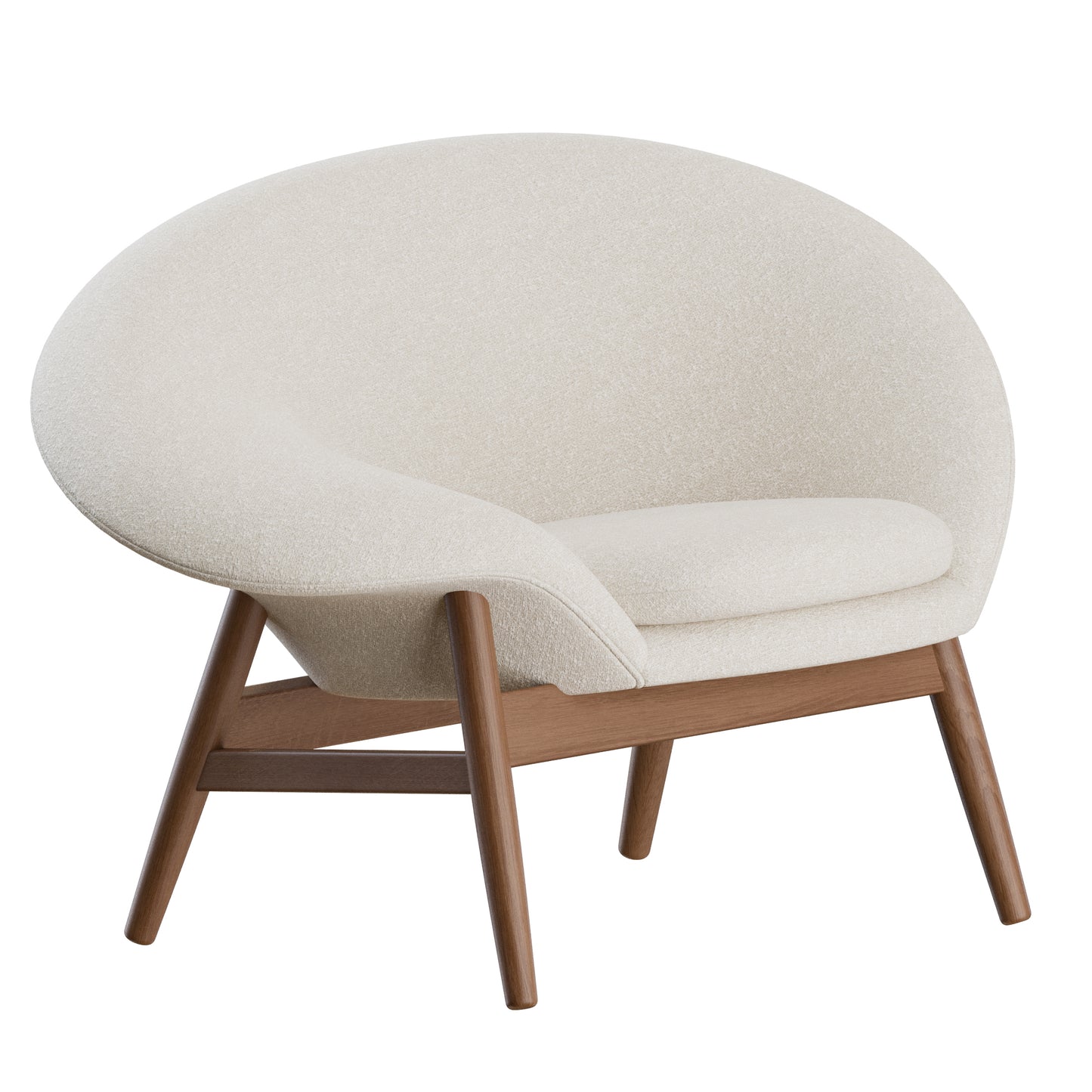 Fried Egg Lounge Chair Warm Nordic 3D Model