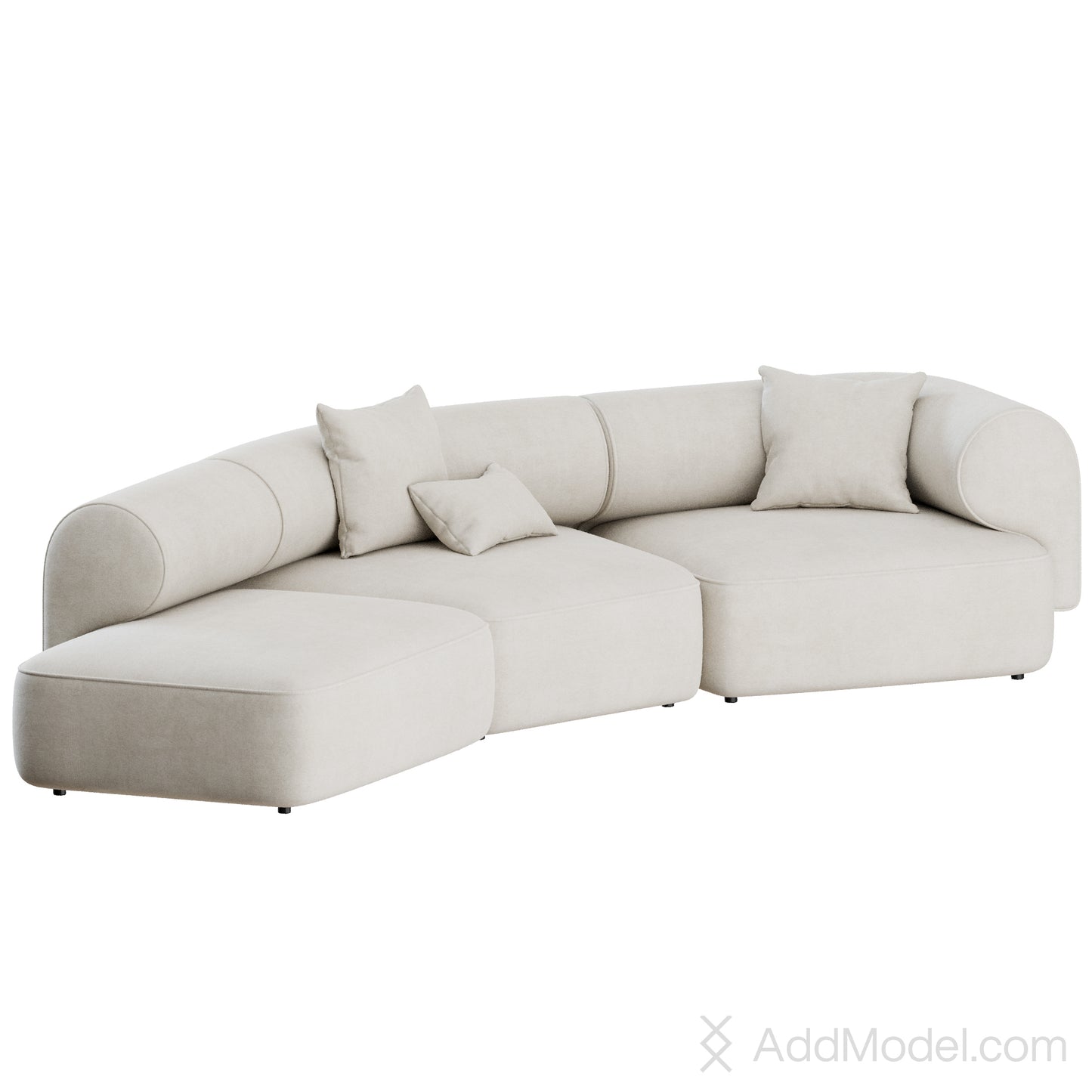 Melody Corner Sofa By Natuzzi 3D Model