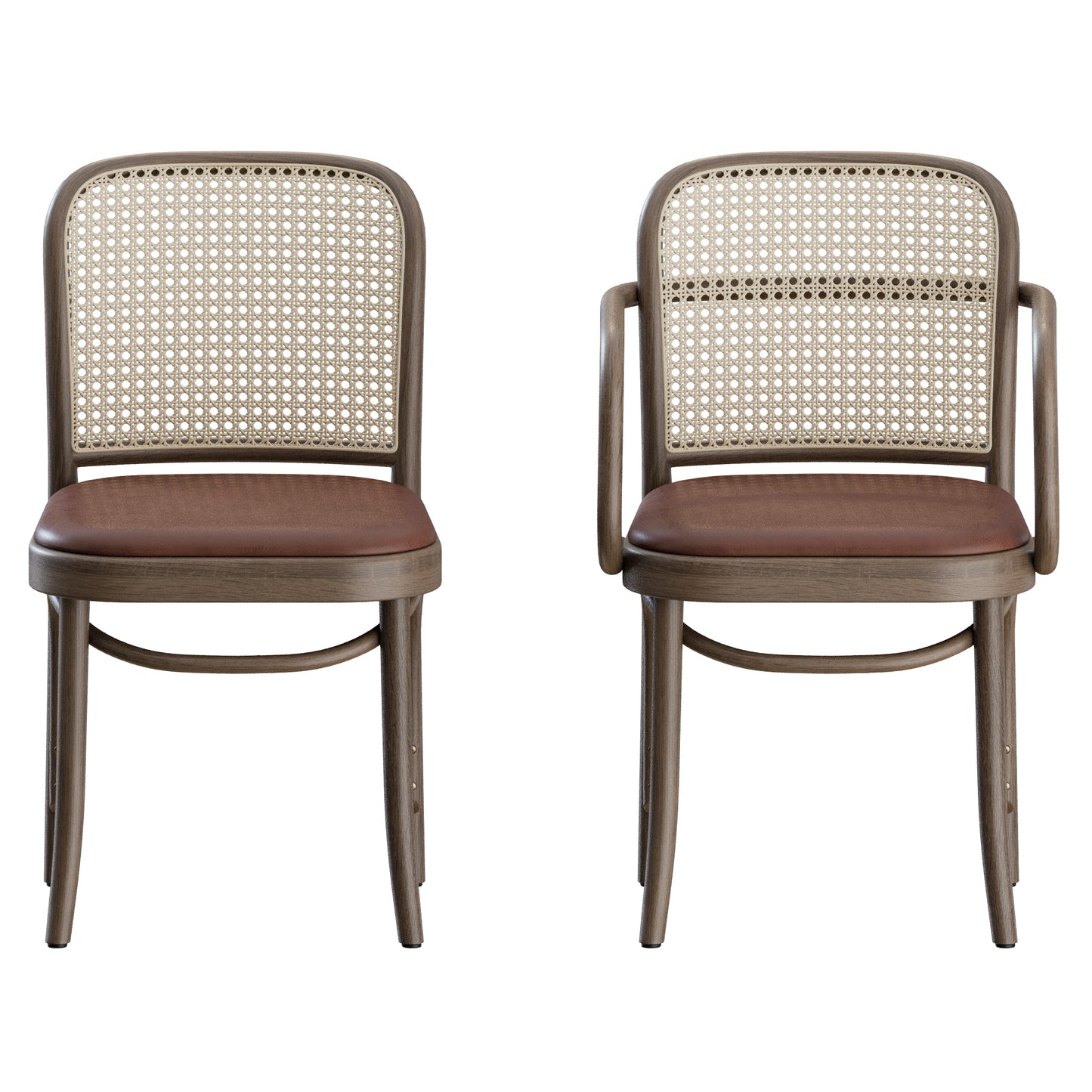 N 811 Mid-Century Chair By Josef Hoffmann Thonet Vienna 3D Model