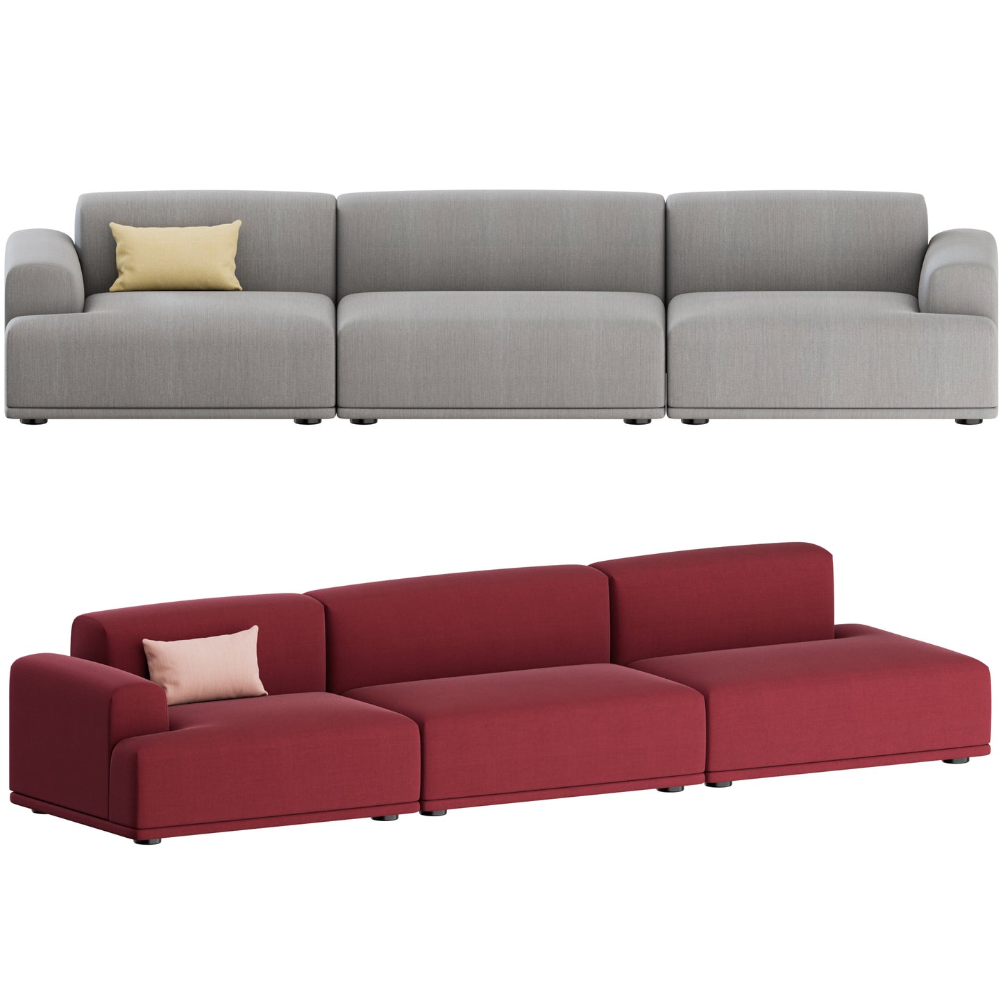 Connect Modular Sofa 3 Seater By Muuto 3D Model