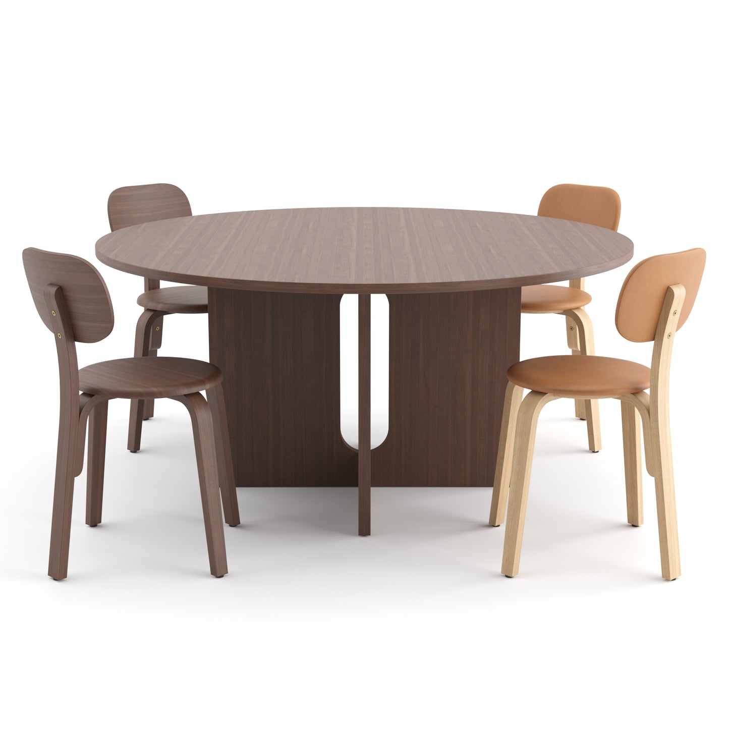 Afteroom Plus Chair + Androgyne Table By Audo 3D Model