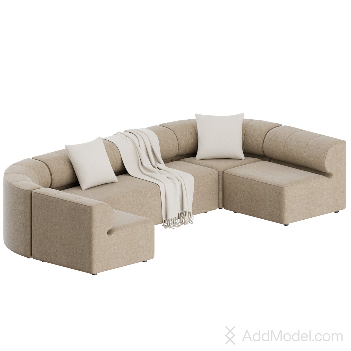 Eave Seamline Sofa By Audo Copenhagen 3D Model