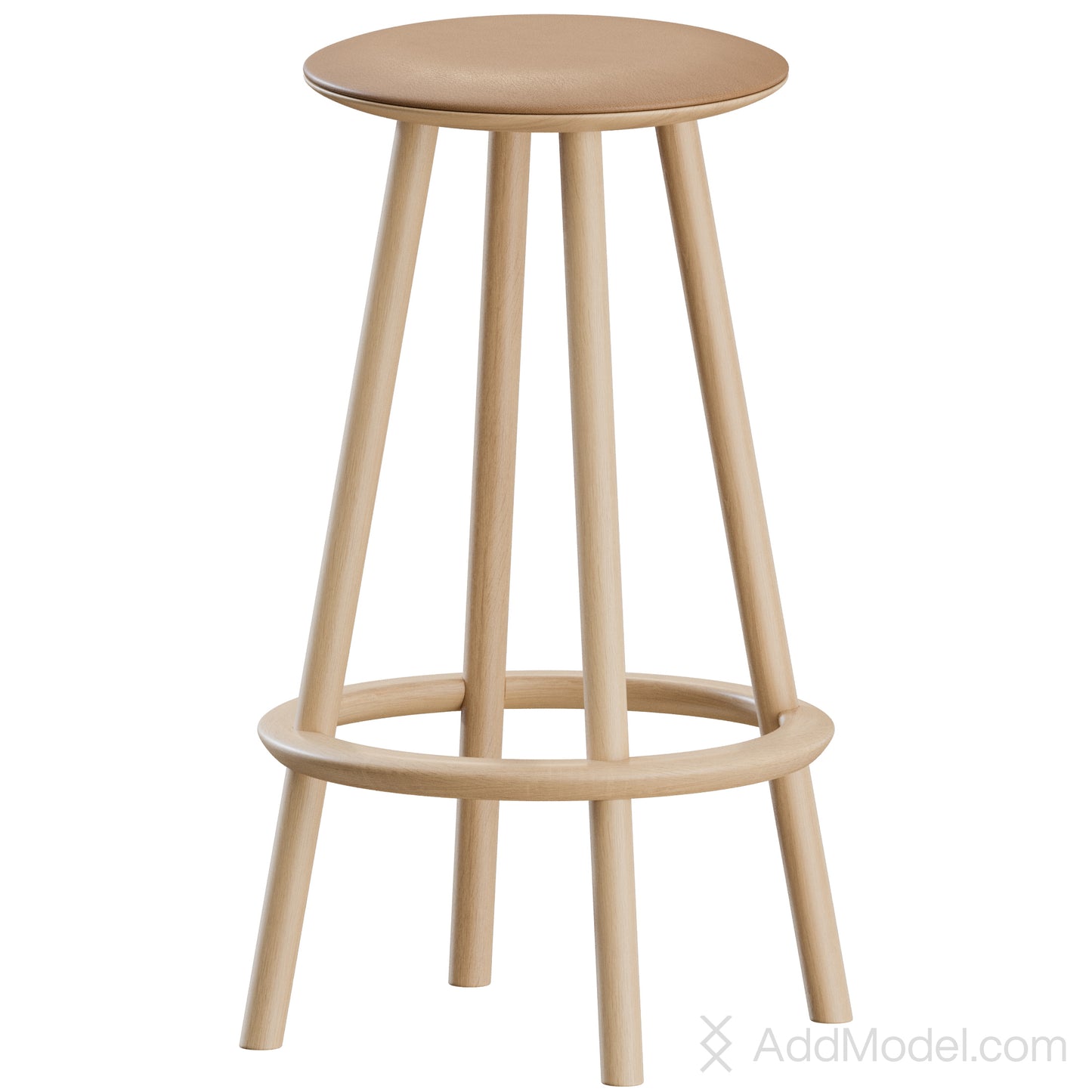 OVO High Stool By Benchmark Furniture 3D Model