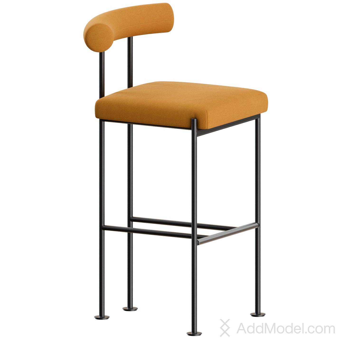 Quando Stool By MIDJ 3D Model