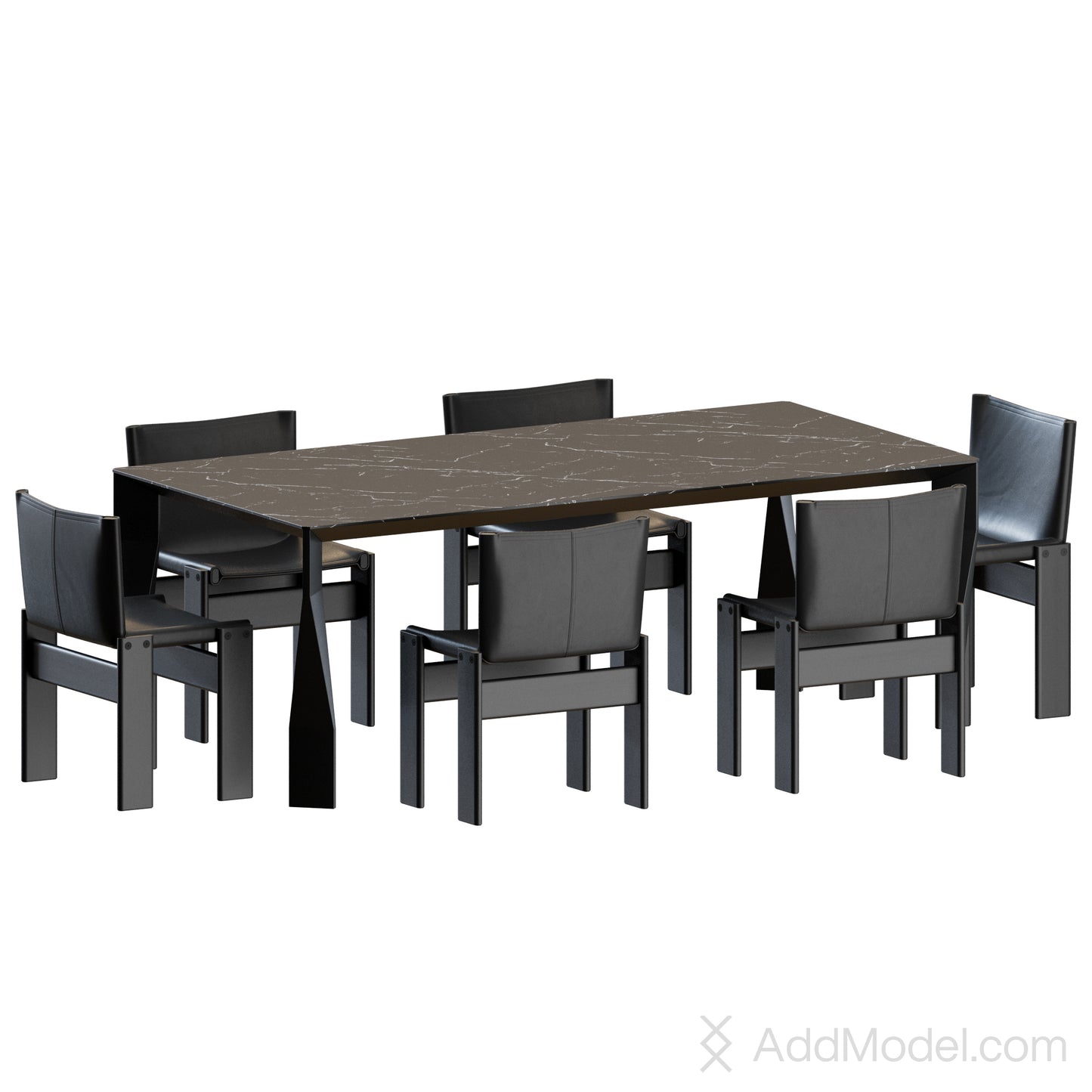 Monk Chair Diamond Table By Molteni&C 3D Model