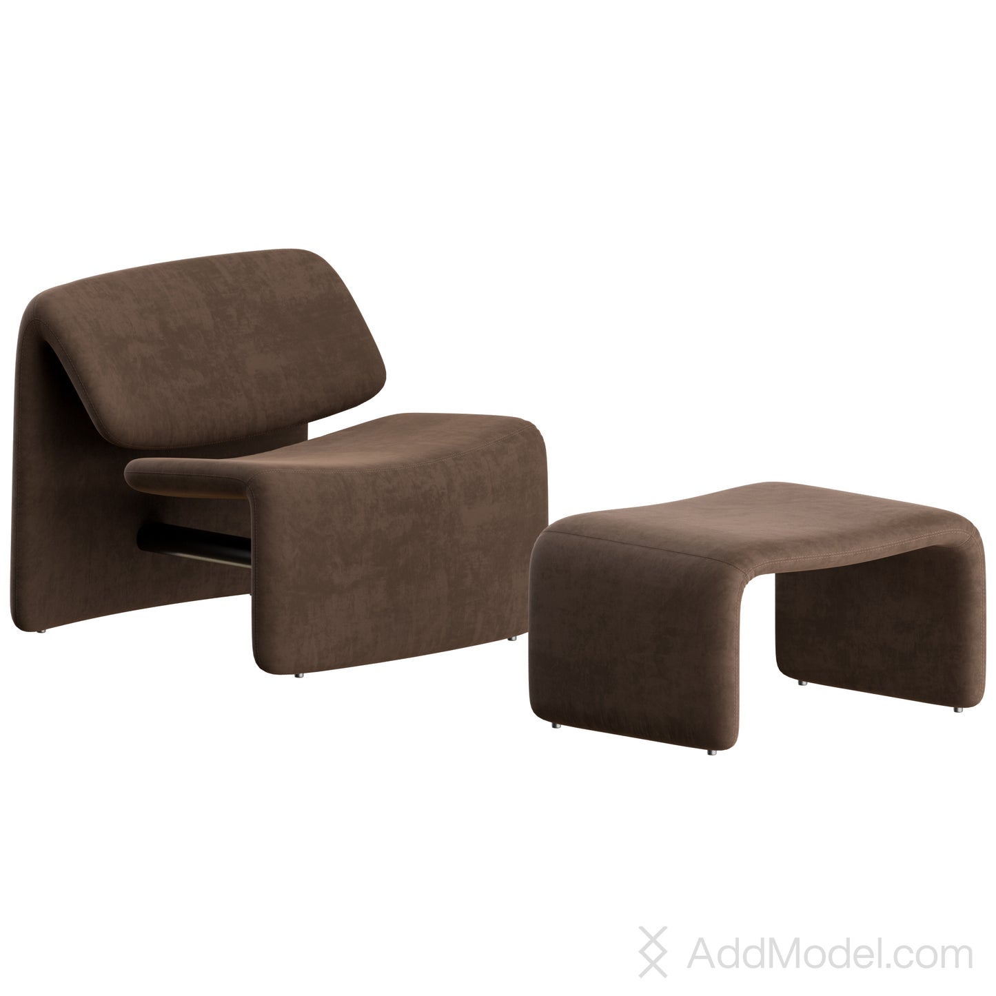 Avant Garde Armchair Footstool By Bonaldo 3D Model