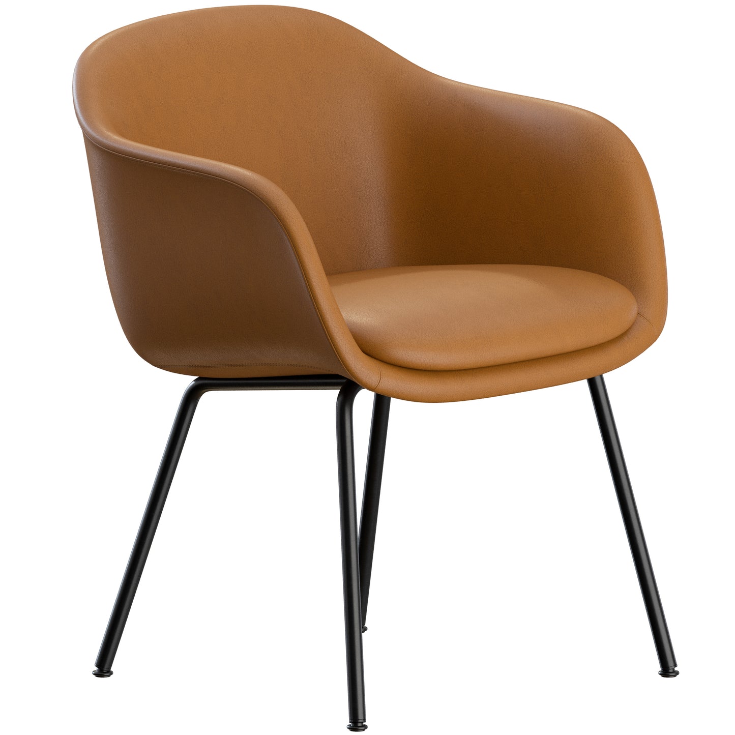 Fiber Conference Armchair Tube Base Muuto 3D Model