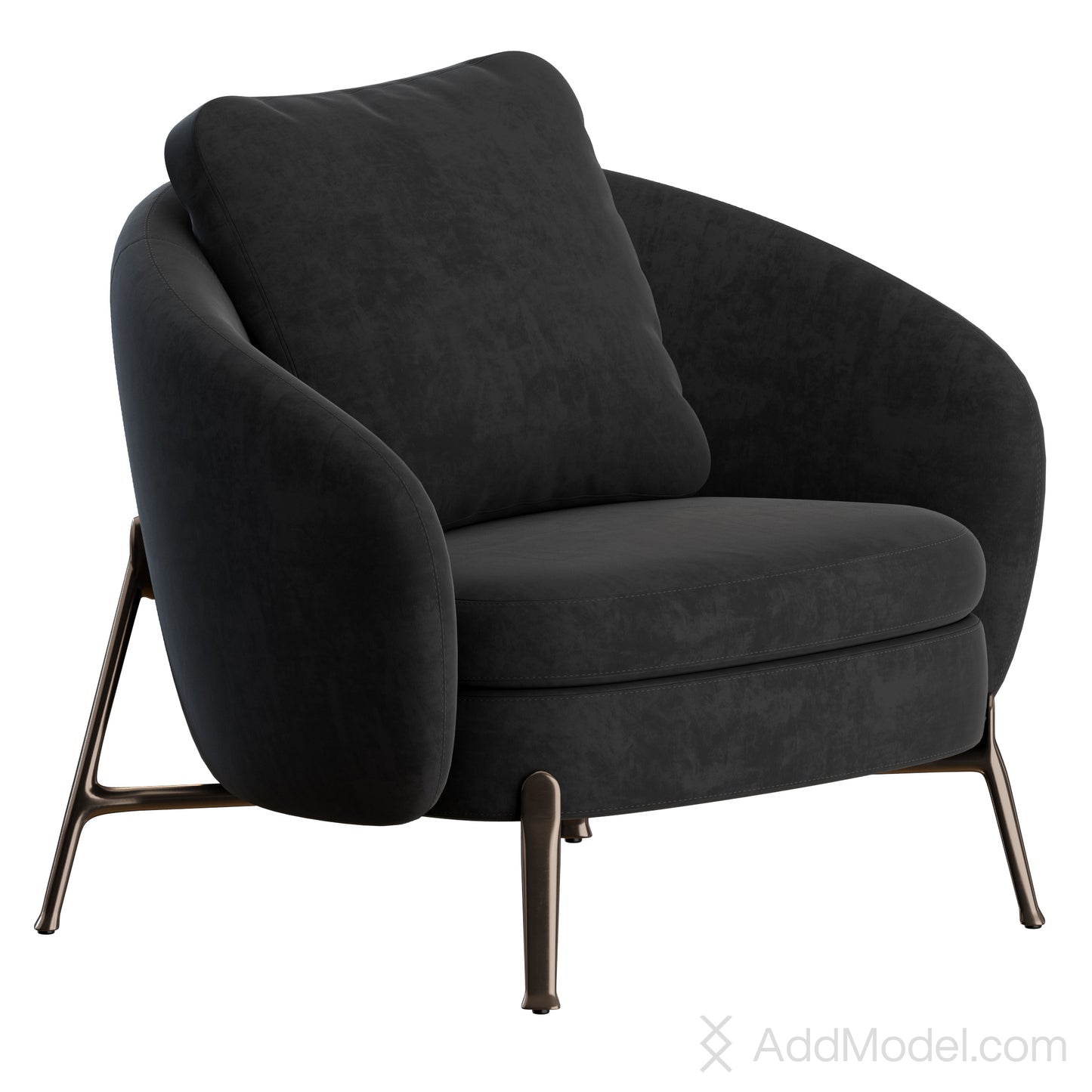 Orbis Armchair By Poliform 3D Model