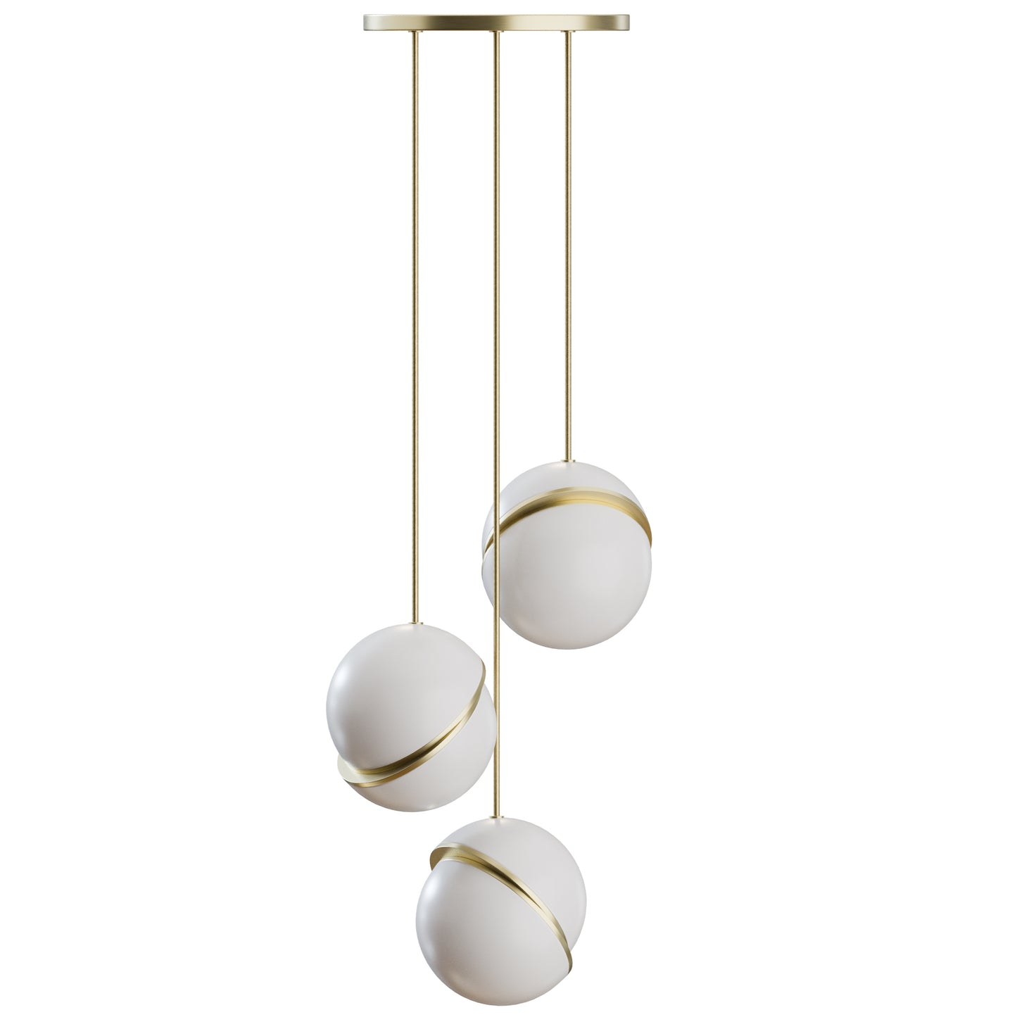 Mini Crescent Chandelier 3 Piece By Lee Broom 3D Model