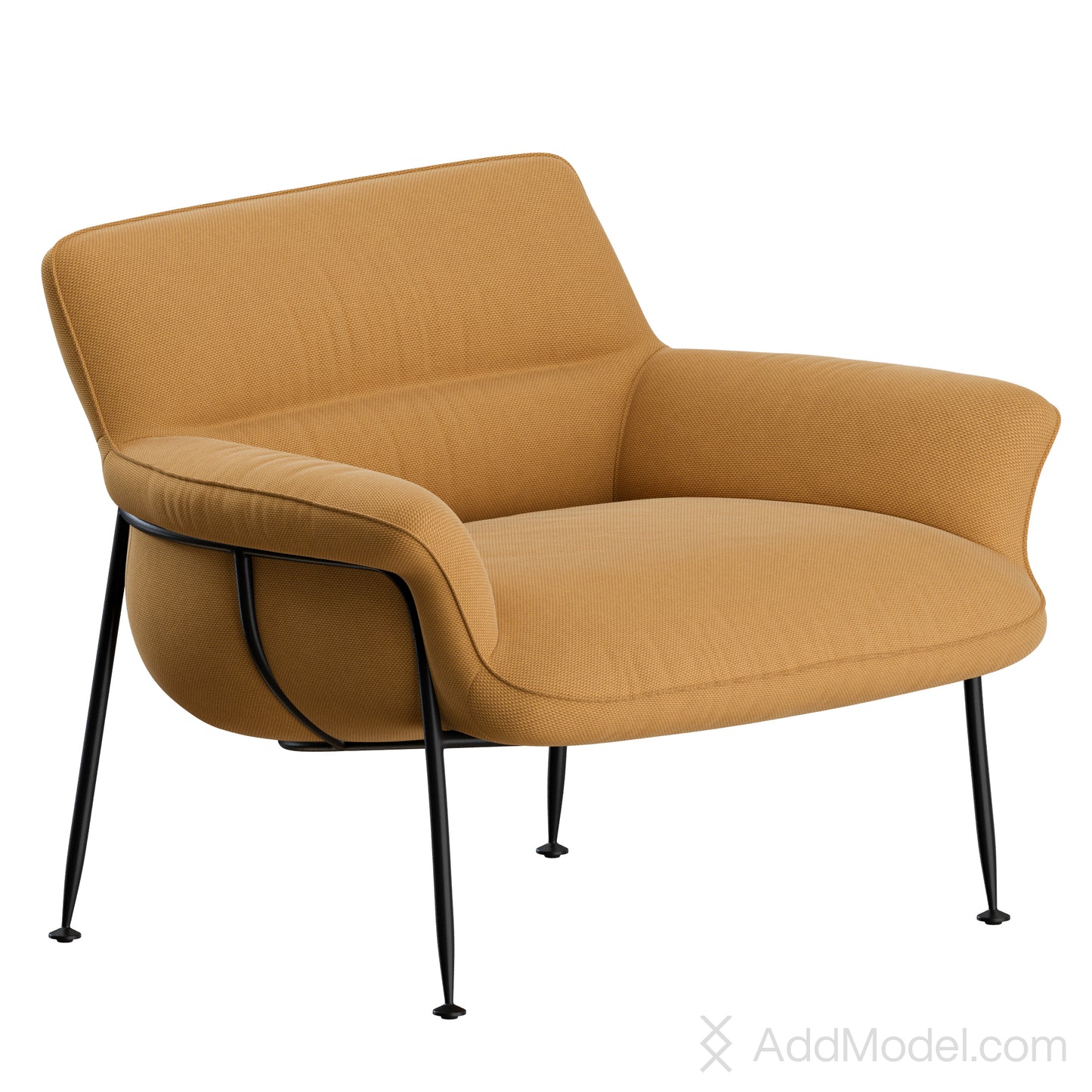 Duvet Lounge Chair By Wendelbo 3D Model