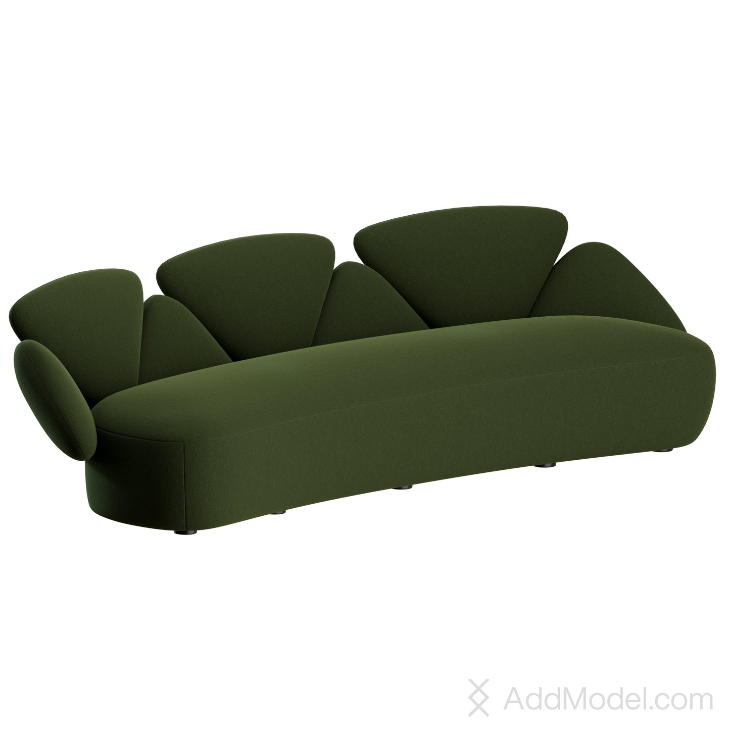 Foretre Curved Sofa By The Future Perfect 3D Model