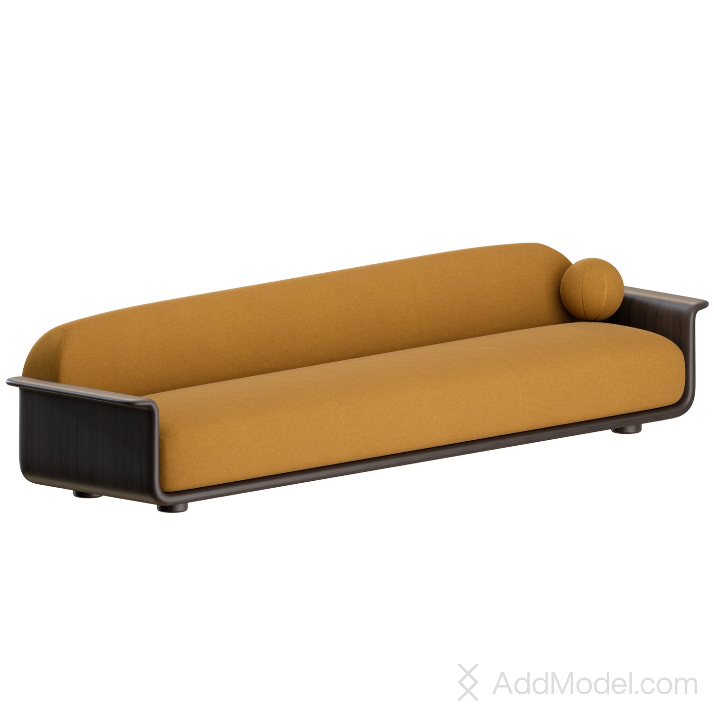 Tenere Sofa With Armrests By Van Rossum 3D Model