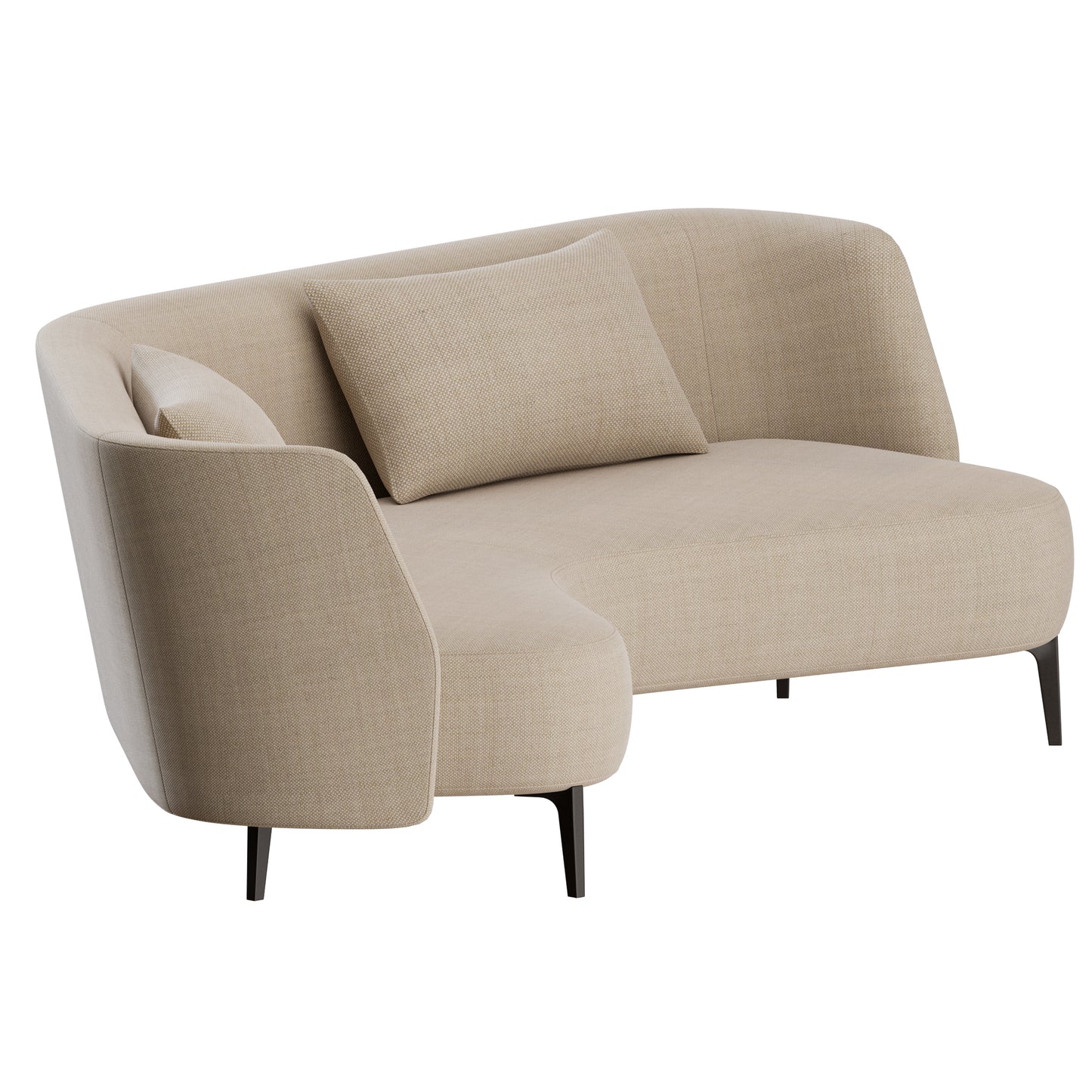 Sunday Sofa Curved Poliform 3D Model