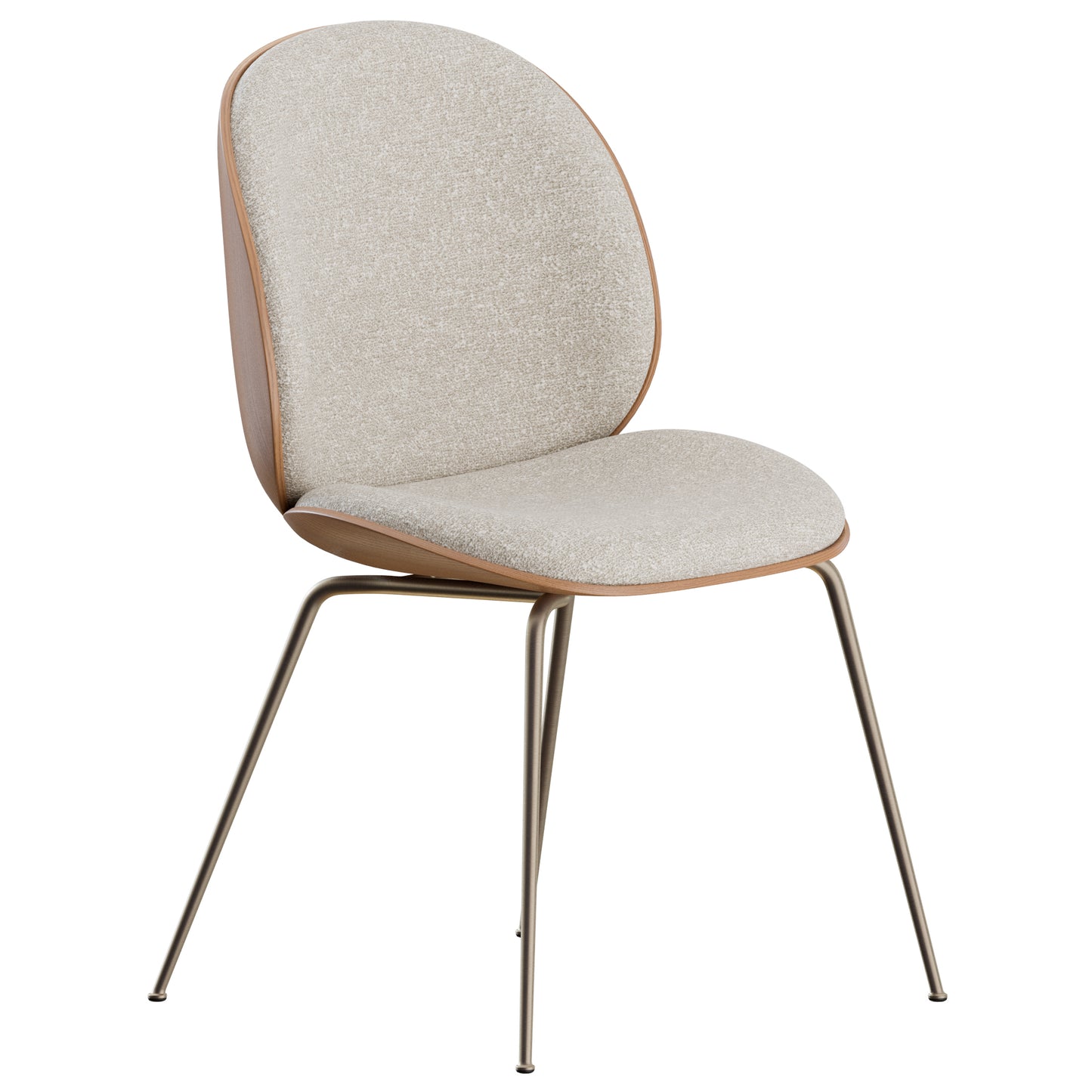 Beetle Veneer Dining Chair Gubi 3D Model