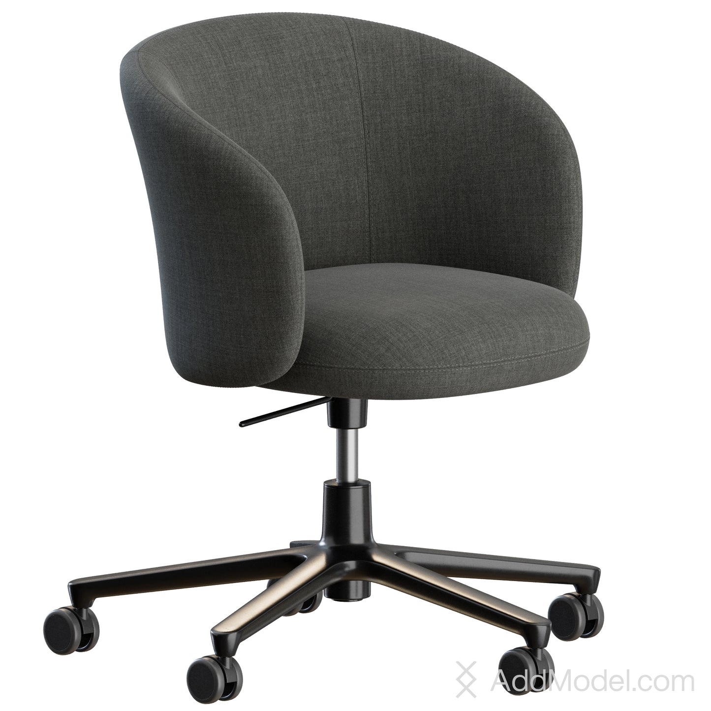 Mikado Office Chair 5 Legs By Vitra 3D Model