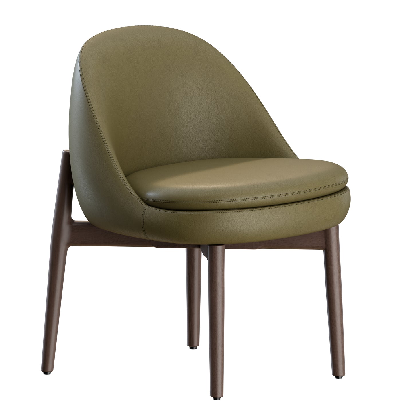 Sendai Chair Wood Minotti 3D Model