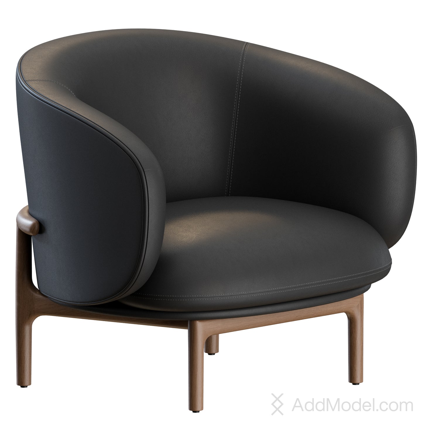 Mela Lounge Low Armchair By Artisan 3D Model