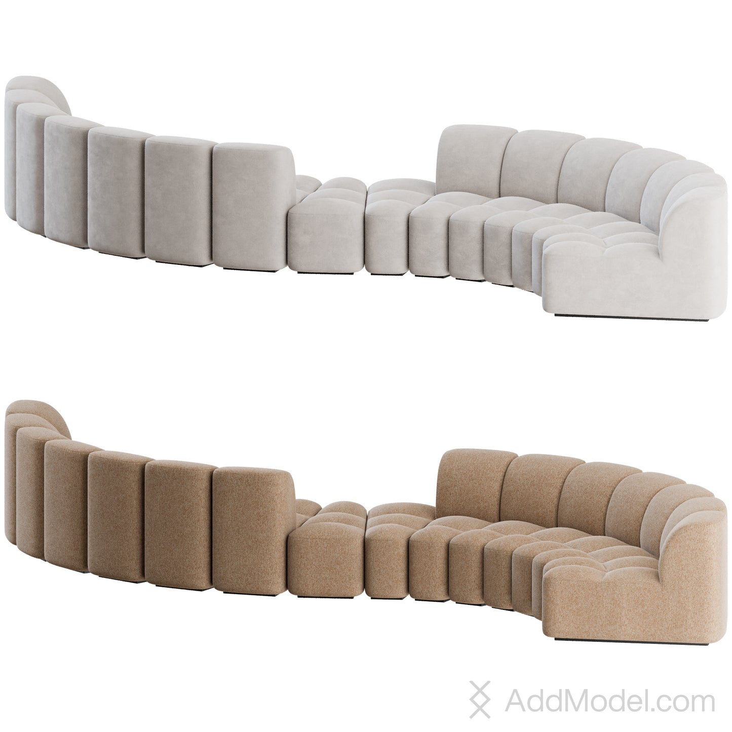 Array Modular Sofa By MDF Italia 3D Model