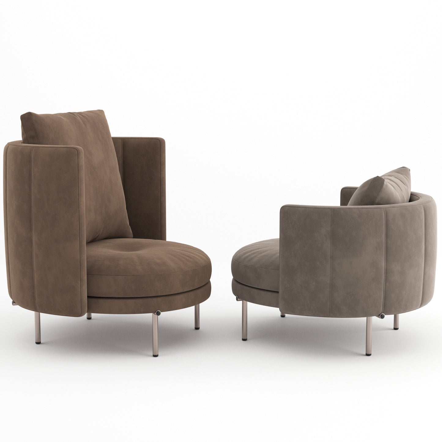 Torii Armchair By Minotti 3D Model