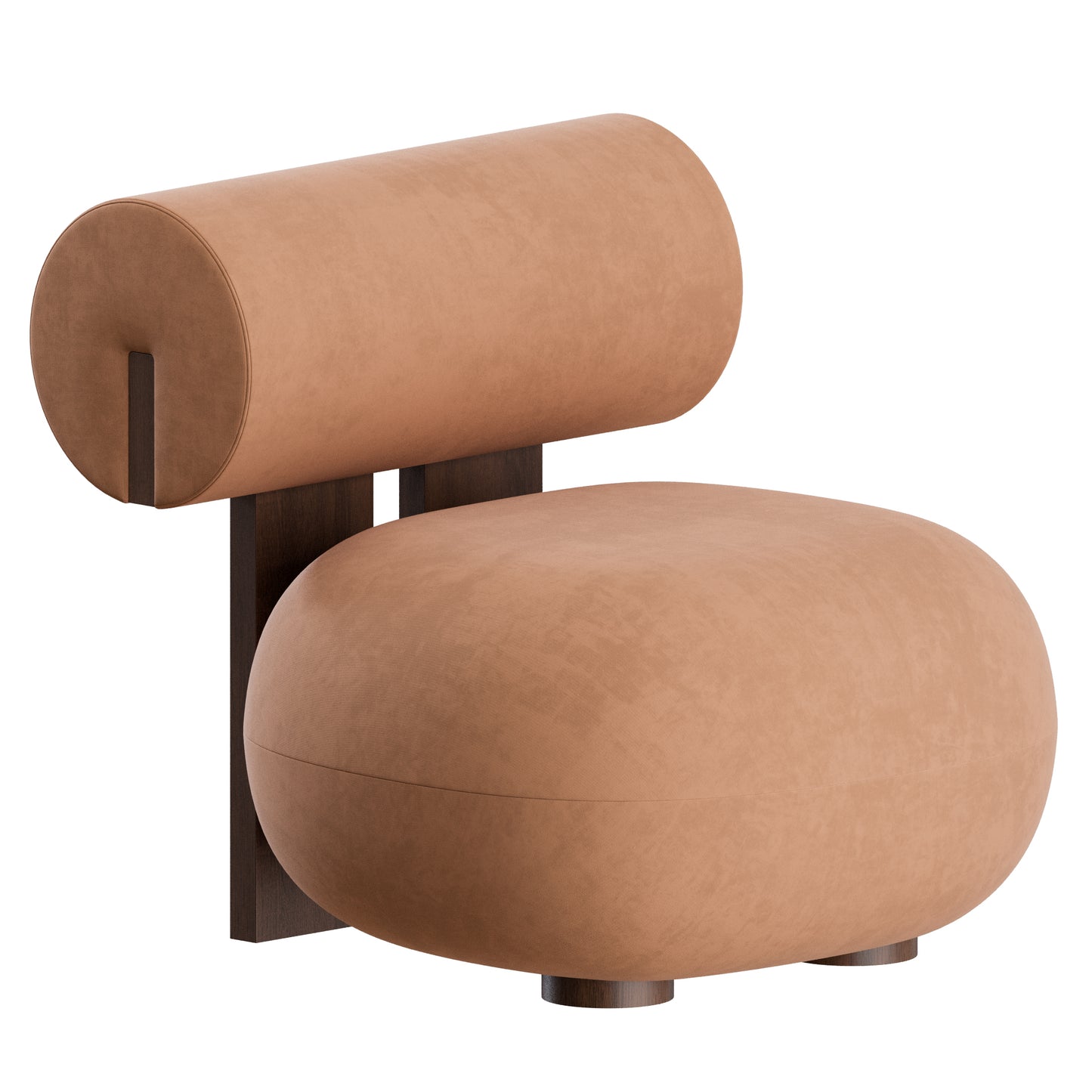 Hippo Lounge Chair Bouclé Upholstery By Norr11 3D Model