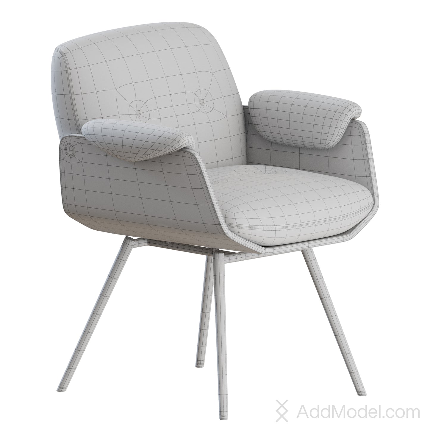 Laurel Chair By Minotti 3D Model