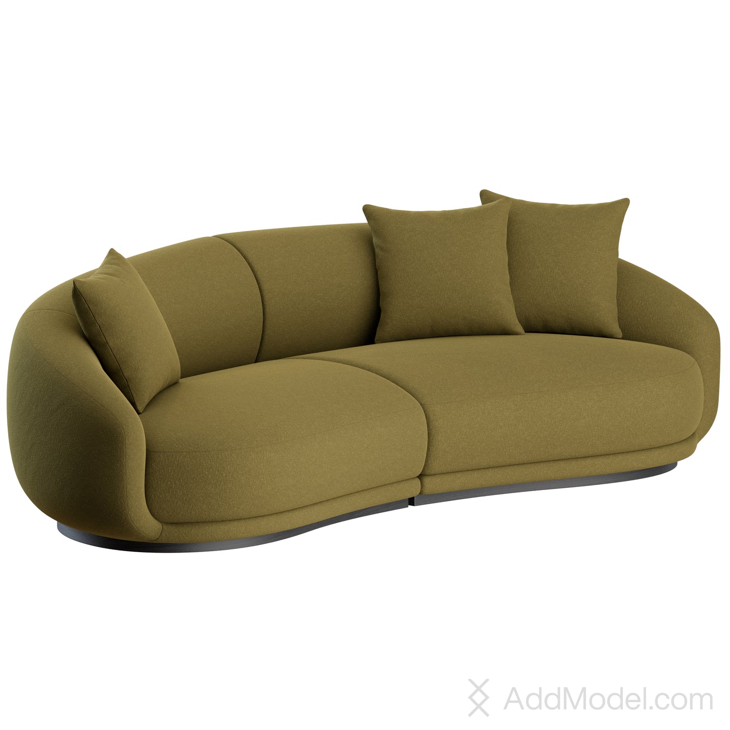 Montholon Curved Sofa By Wendelbo 3D Model