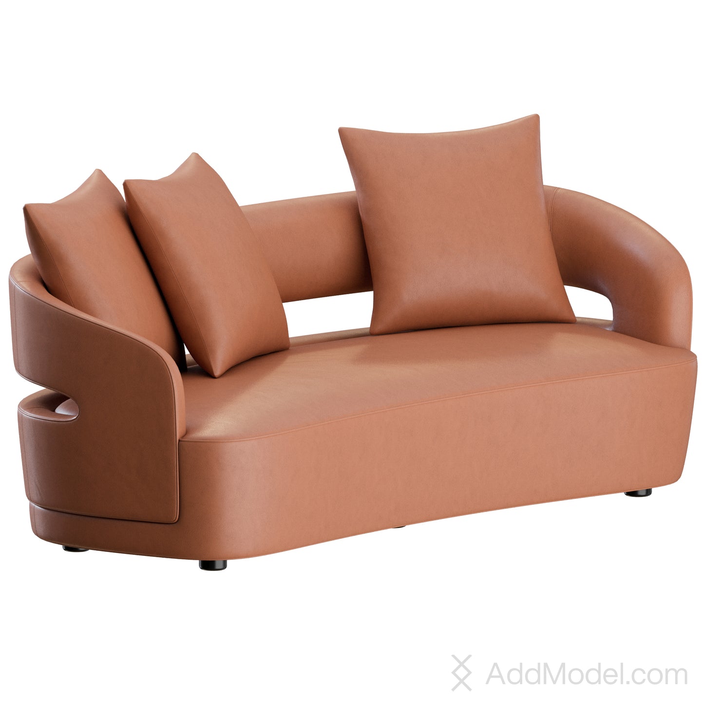 Lucio Curved Sofa By Molteni&C 3D Model