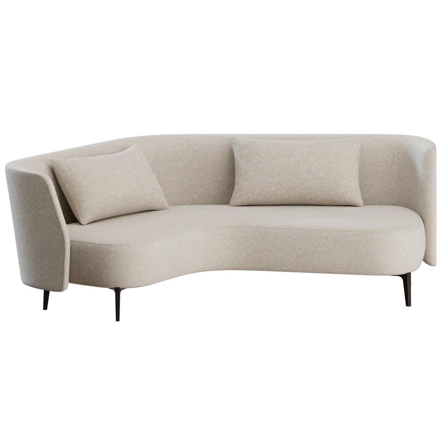 Sunday Sofa Curved Poliform 3D Model