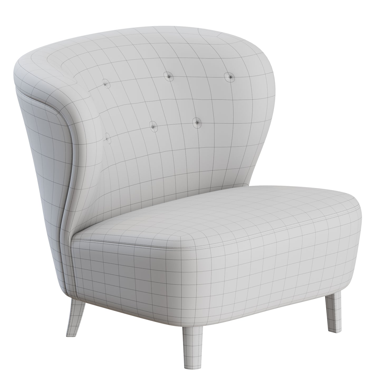 Swedish Lounge Chair Gösta Jonsson 3D Model