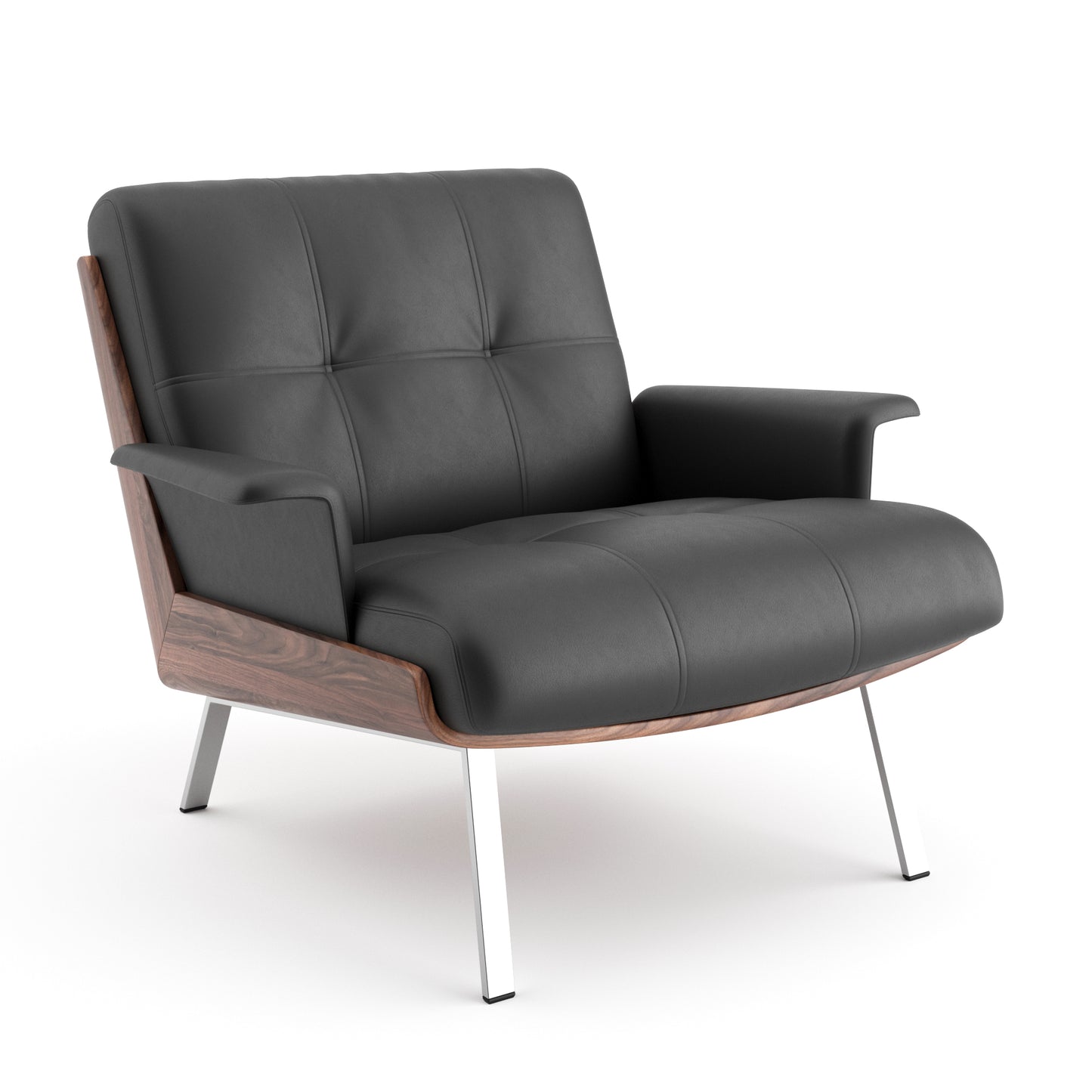 Daiki Armchair + Footstool By Minotti 3D Model