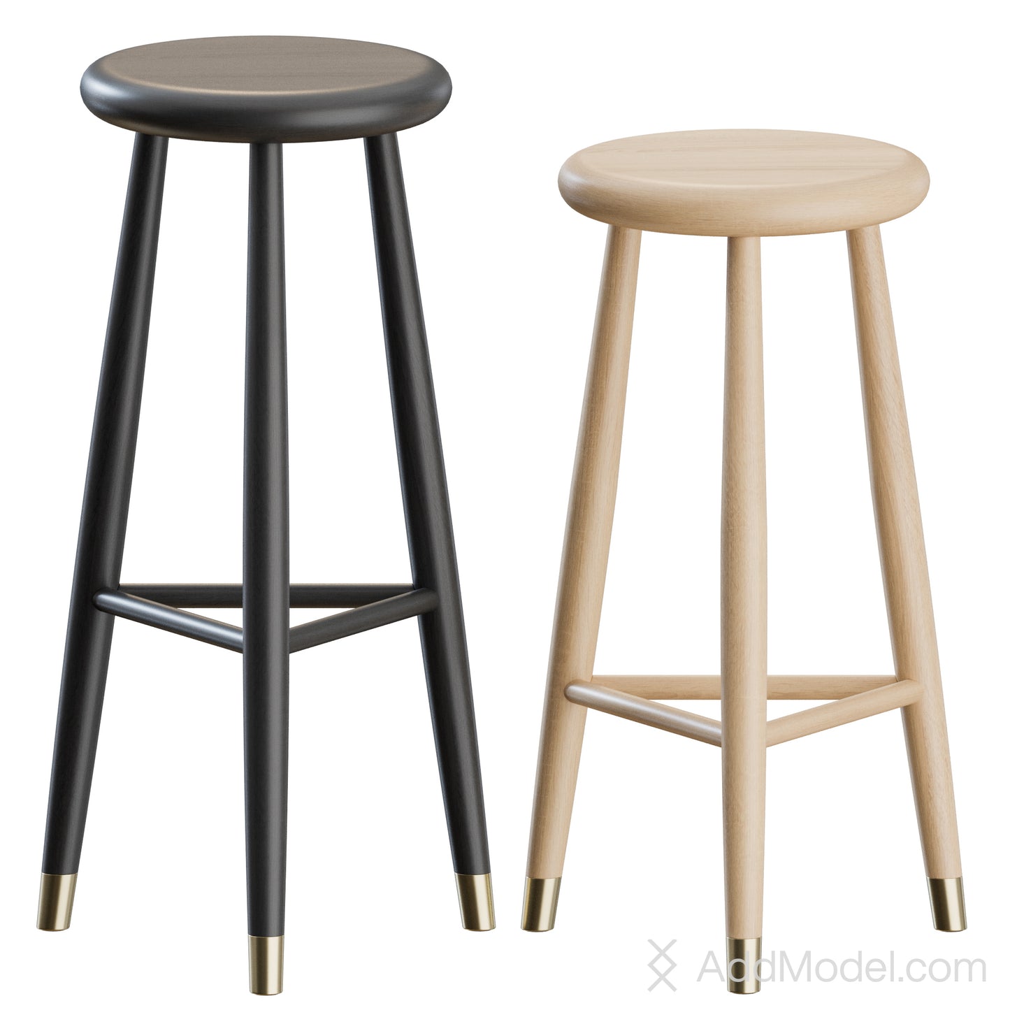 Jaer Bar Stool By Eikund 3D Model