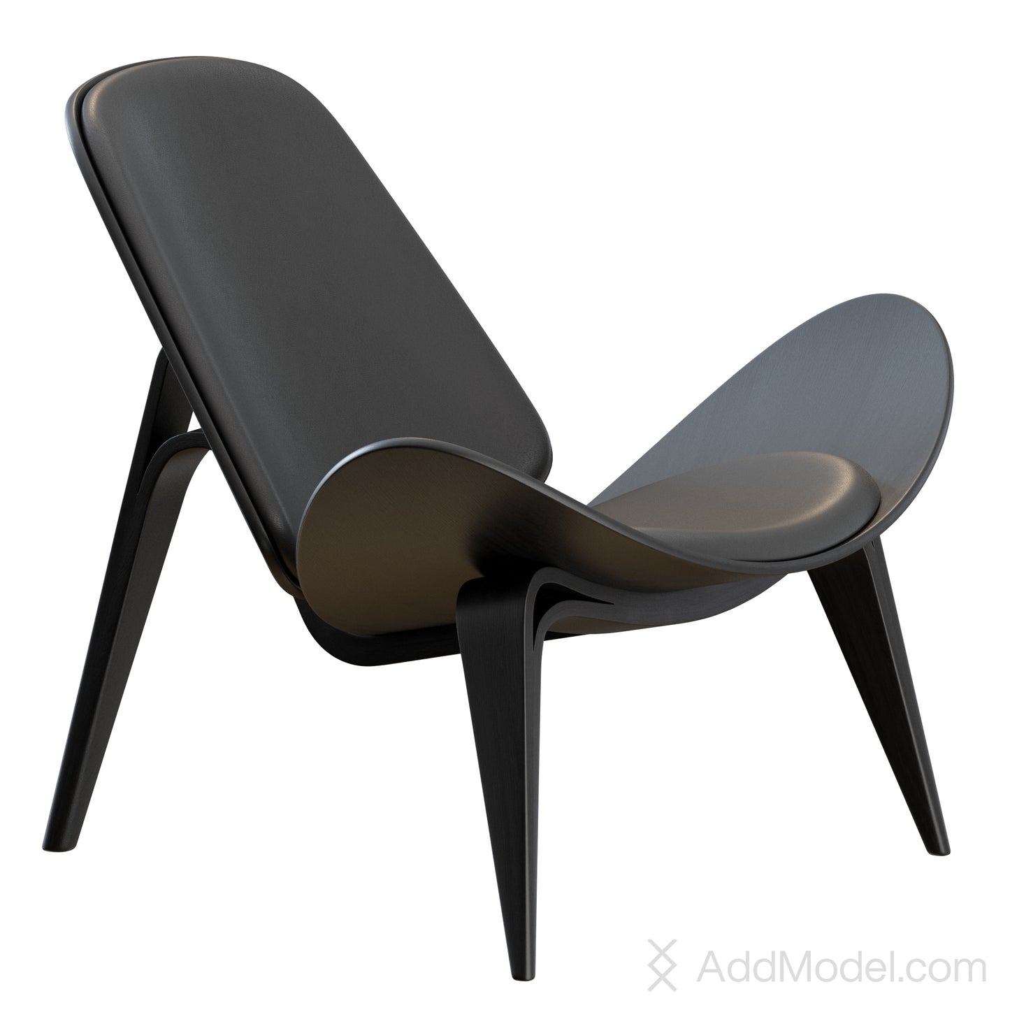 CH07 Shell Chair By Carl Hansen 3D Model