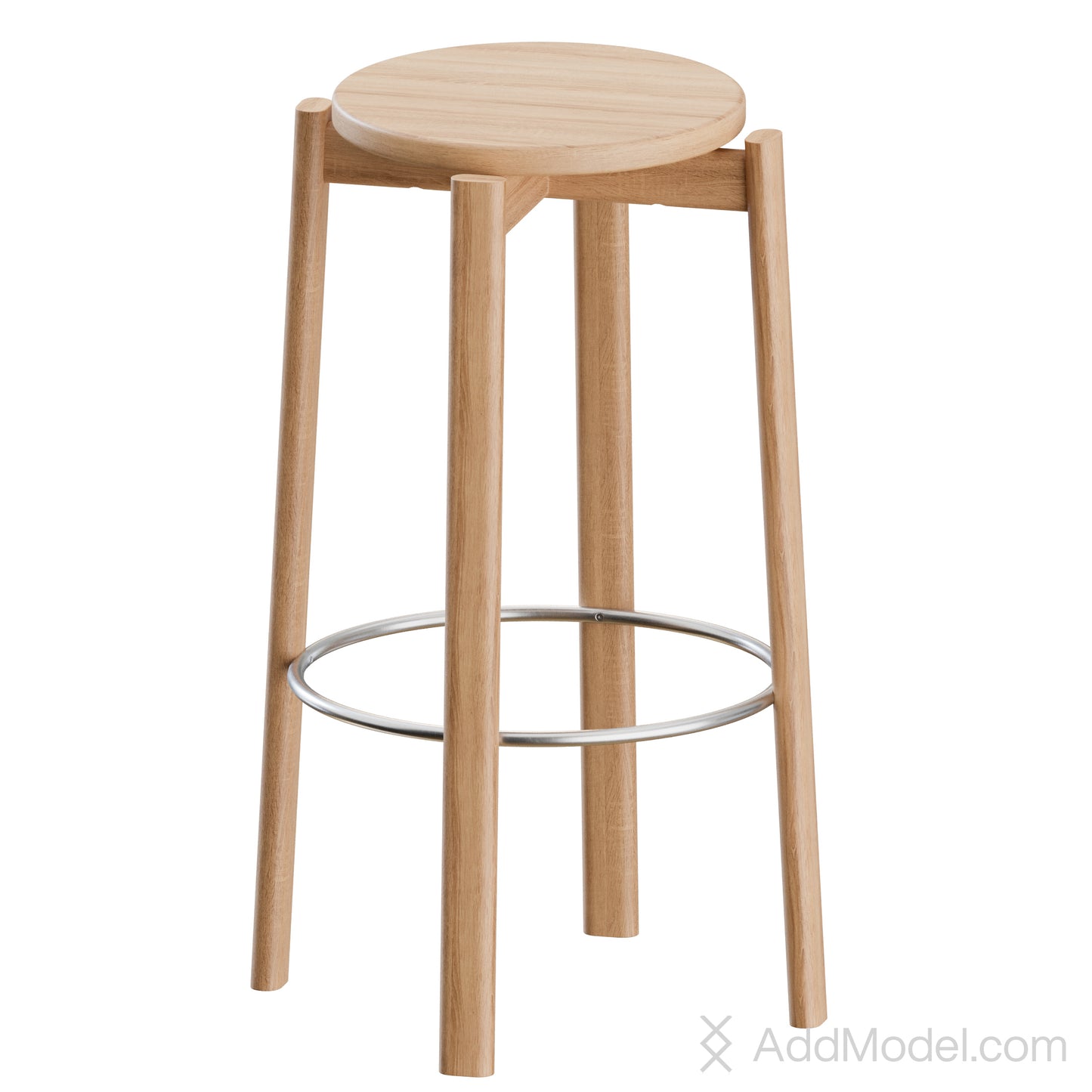 Passage Bar Stool By Audo Copenhagen 3D Model