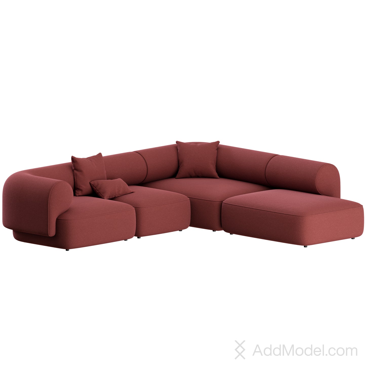 Melody Sofa L Shape By Natuzzi 3D Model