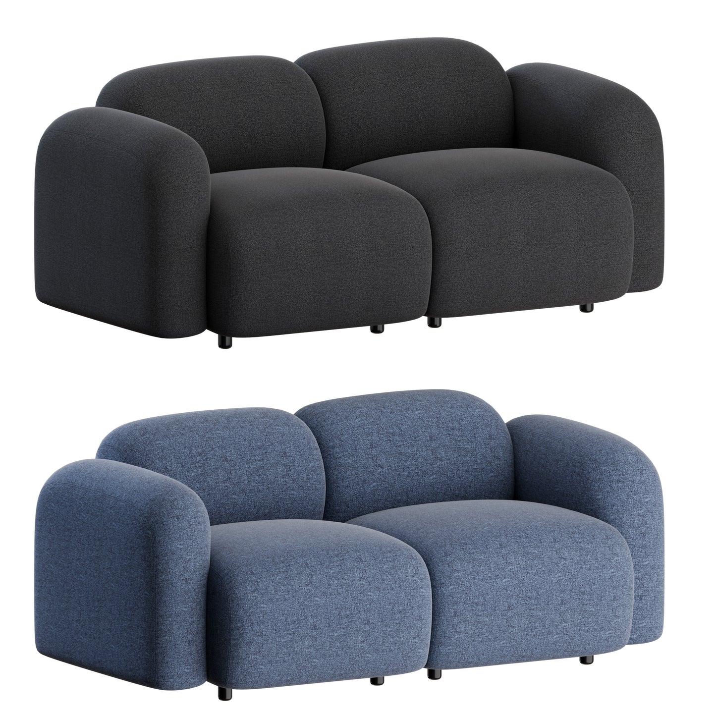 Swell Sofa 2 Seater By Normann Copenhagen 3D Model