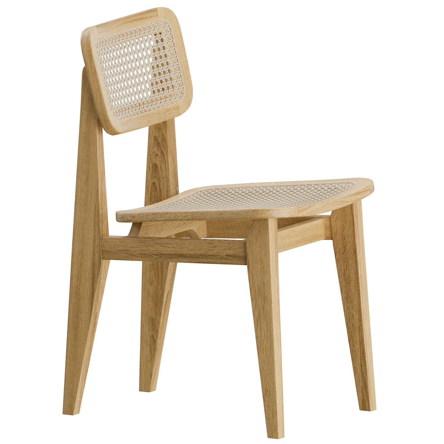 C-Chair Dining Chair French Cane Gubi 3D Model