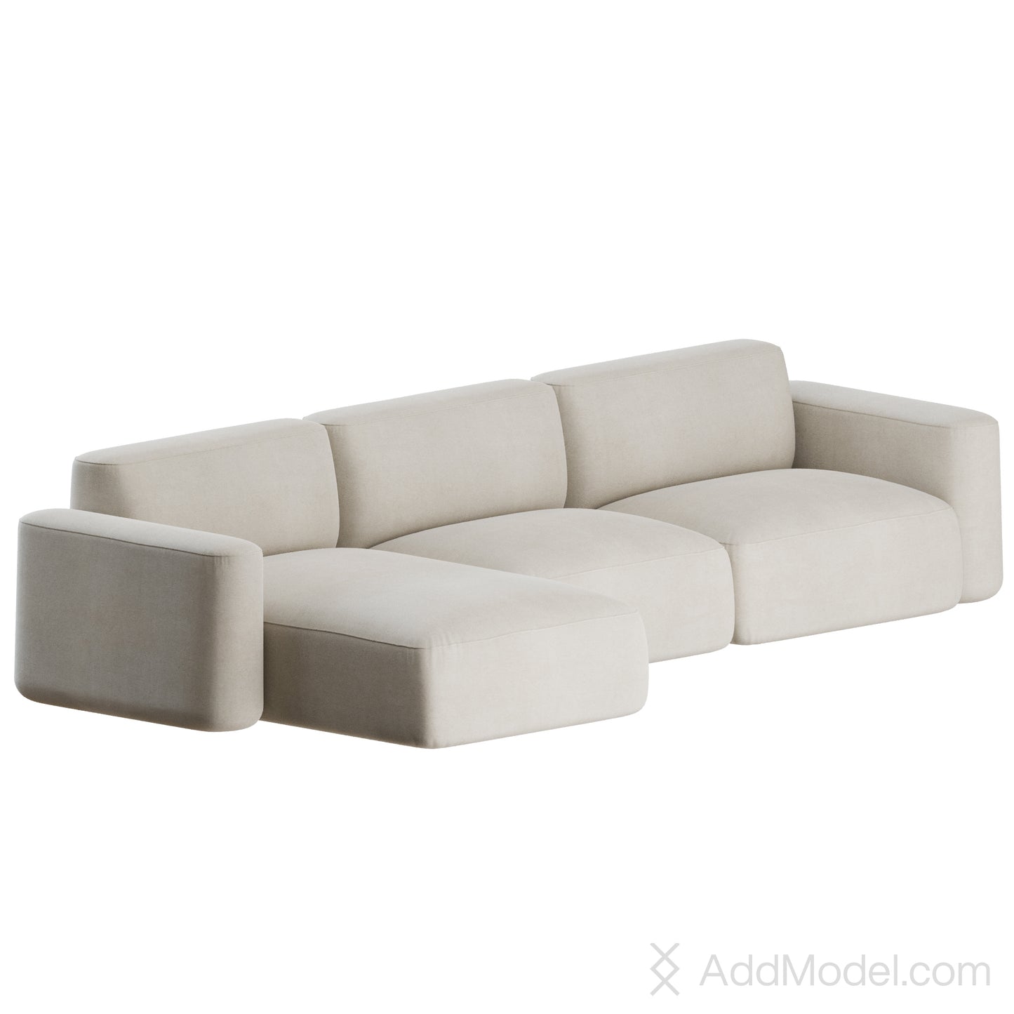 Patch Modular Sofa By Massproductions 3D Model