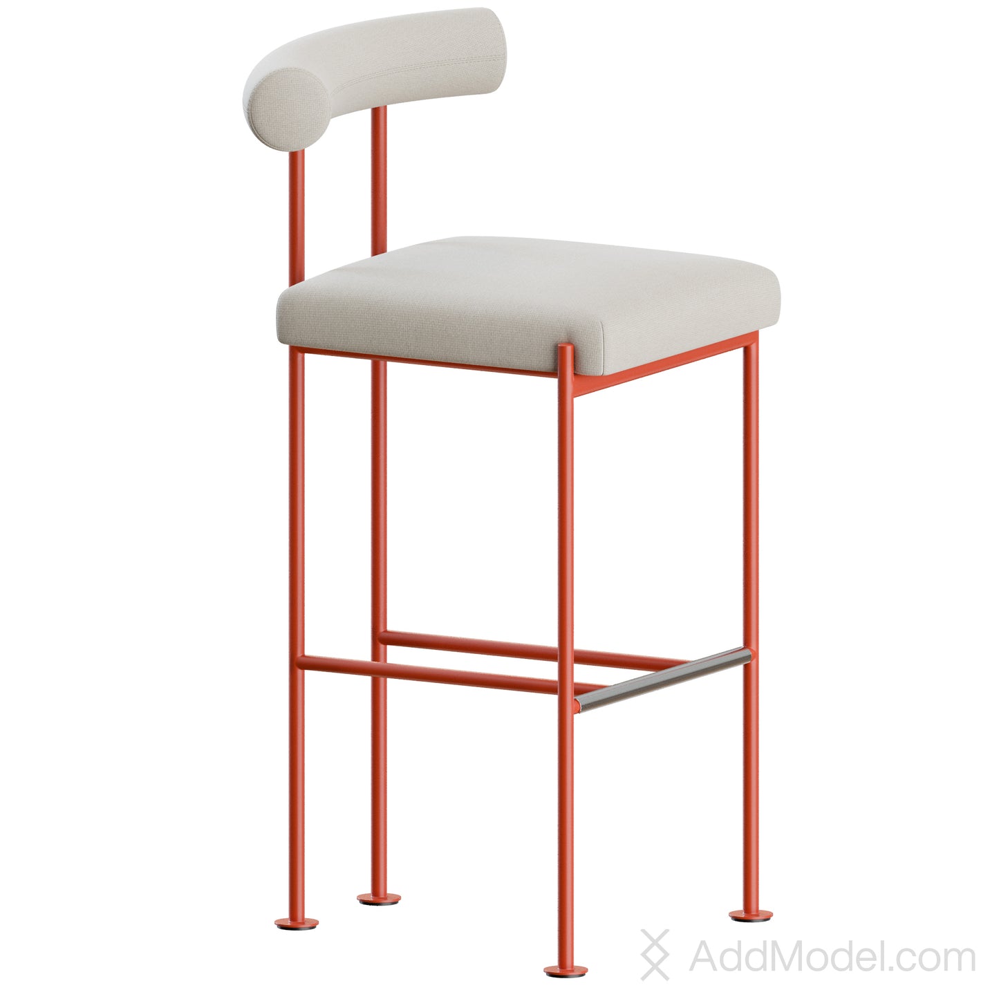 Quando Stool By MIDJ 3D Model