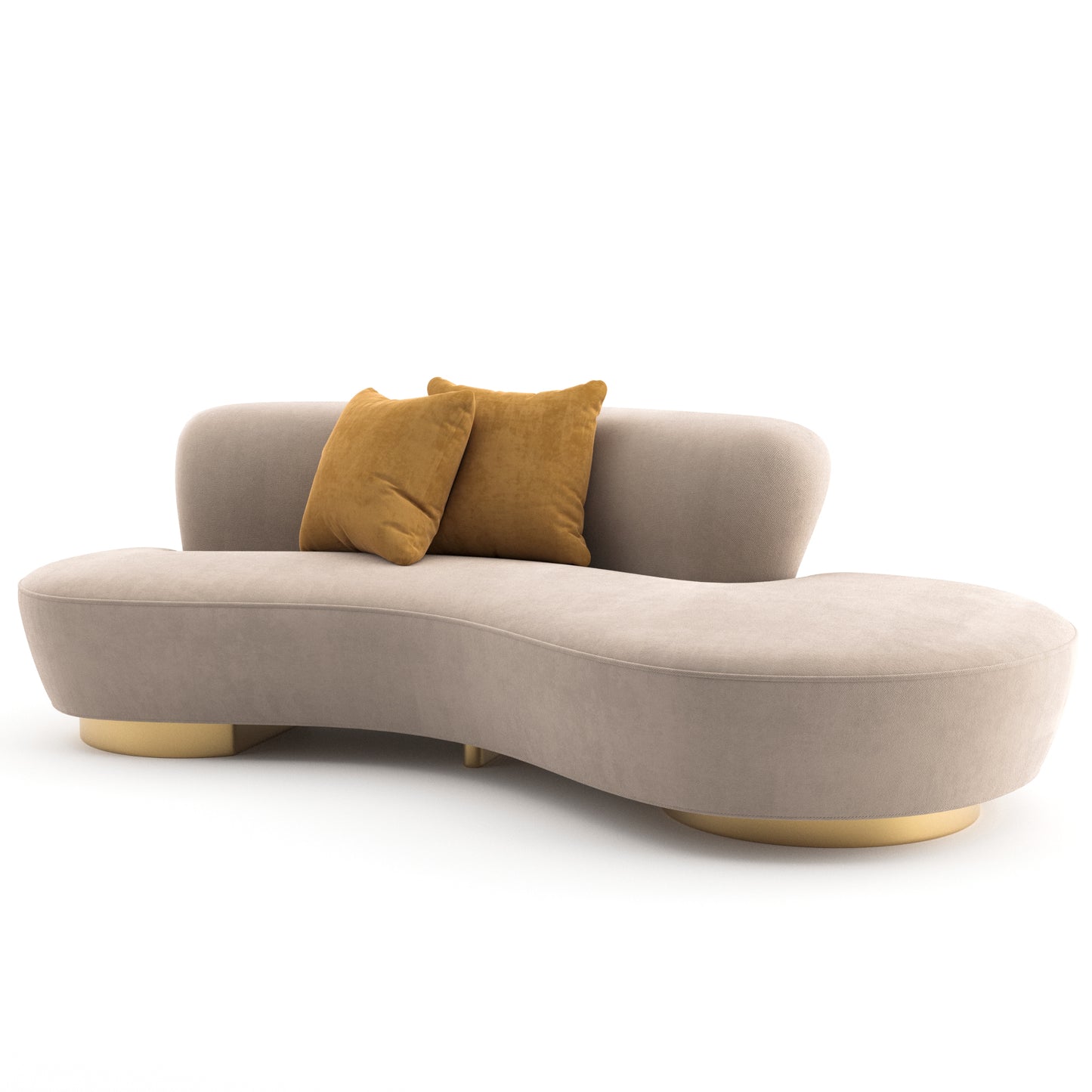 Shorty Sofa By Vladimir Kagan 3D Model