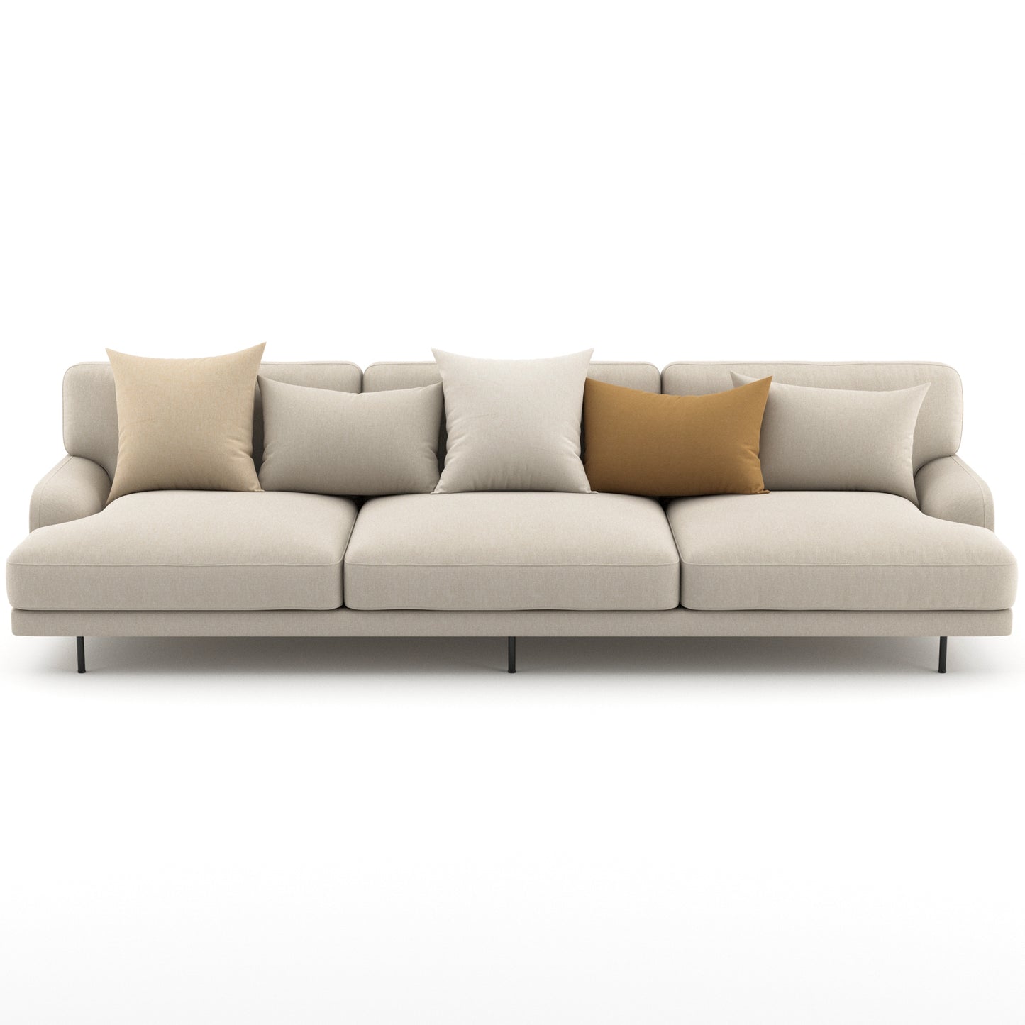 Flaneur Sofa 3 Seater By Gubi 3D Model