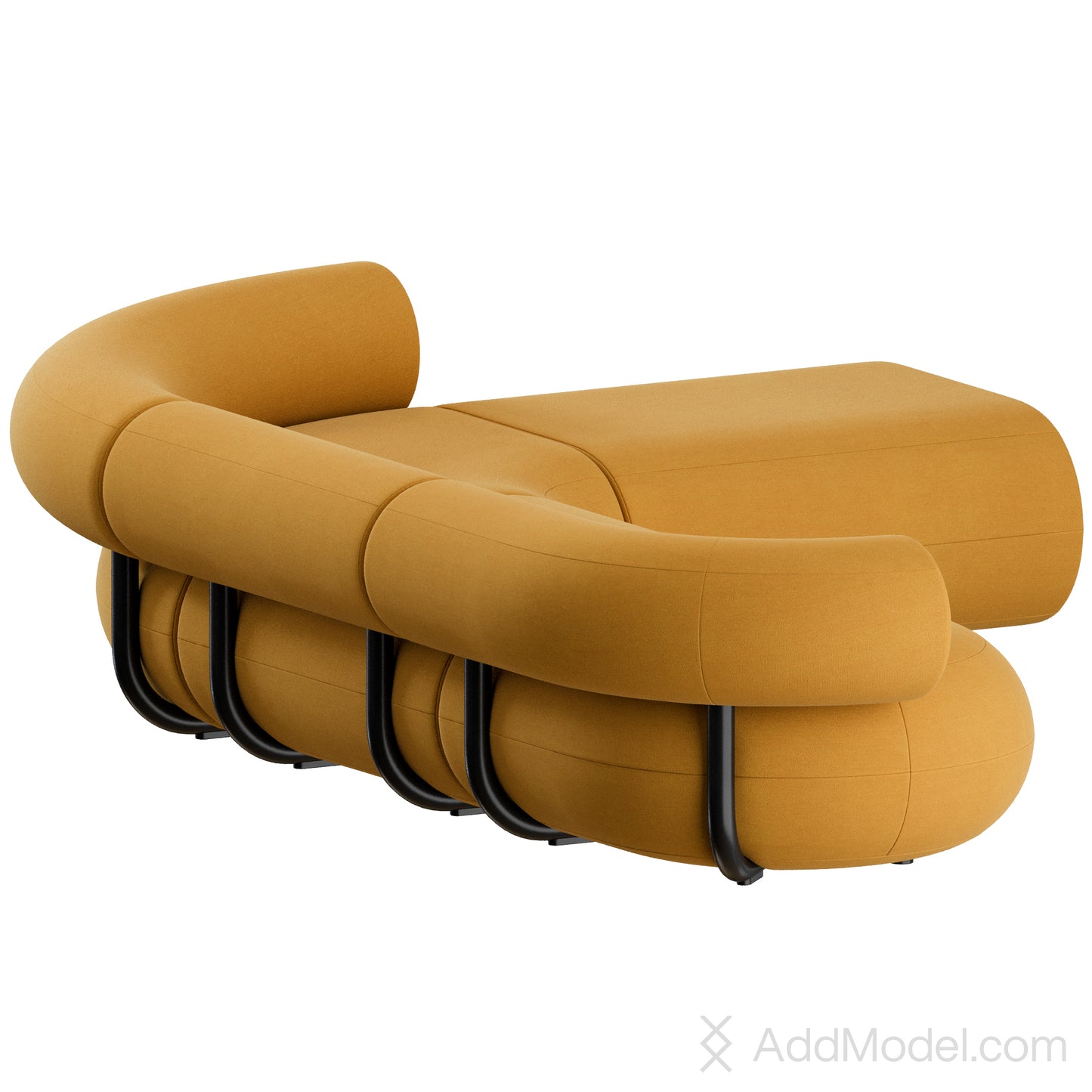 Fat Sofa Corner 3 Seater By Tom Dixon 3D Model