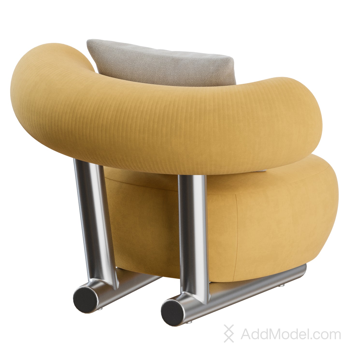 Pipe Armchair By Moroso 3D Model