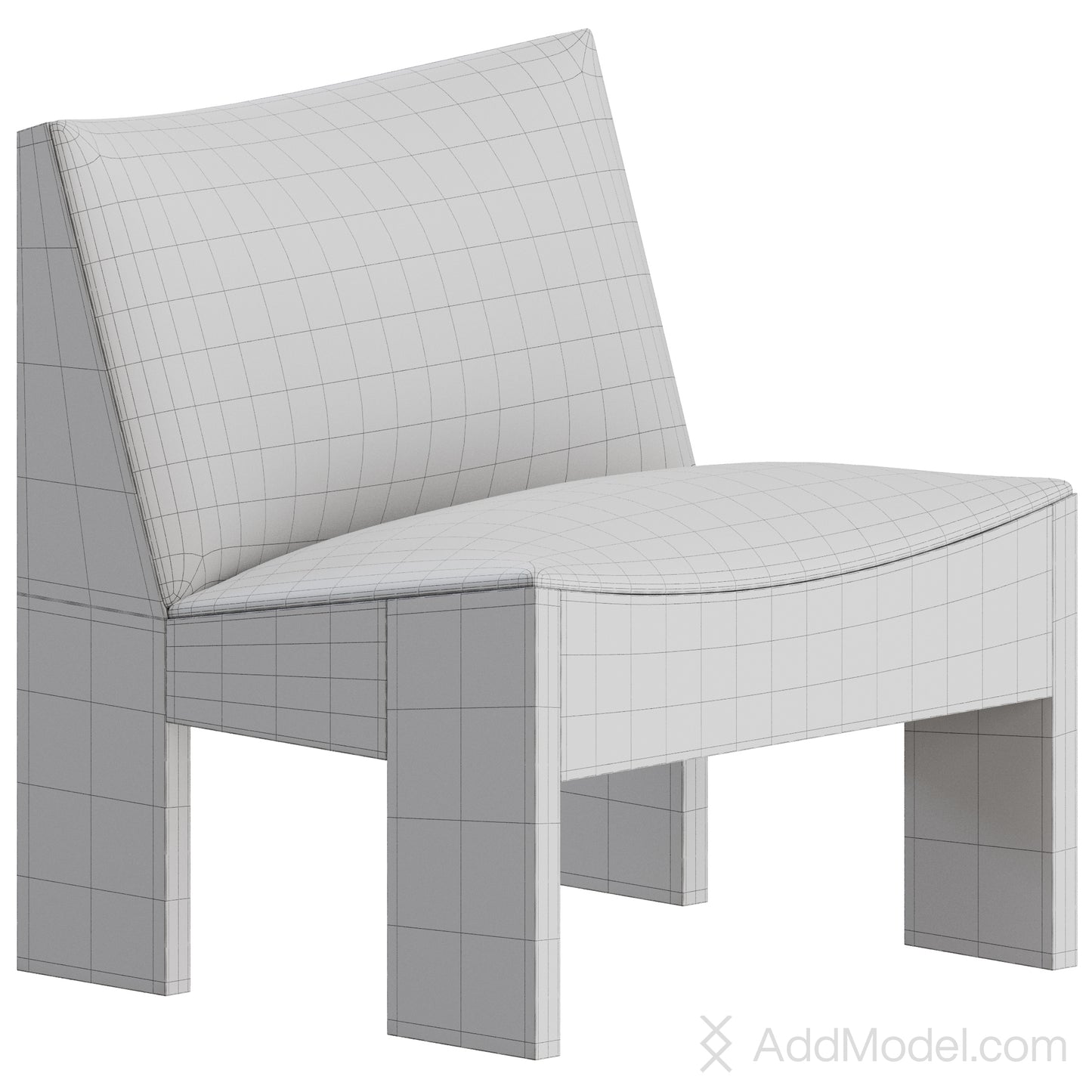 Tenon Lounge Chair By Newworks 3D Model