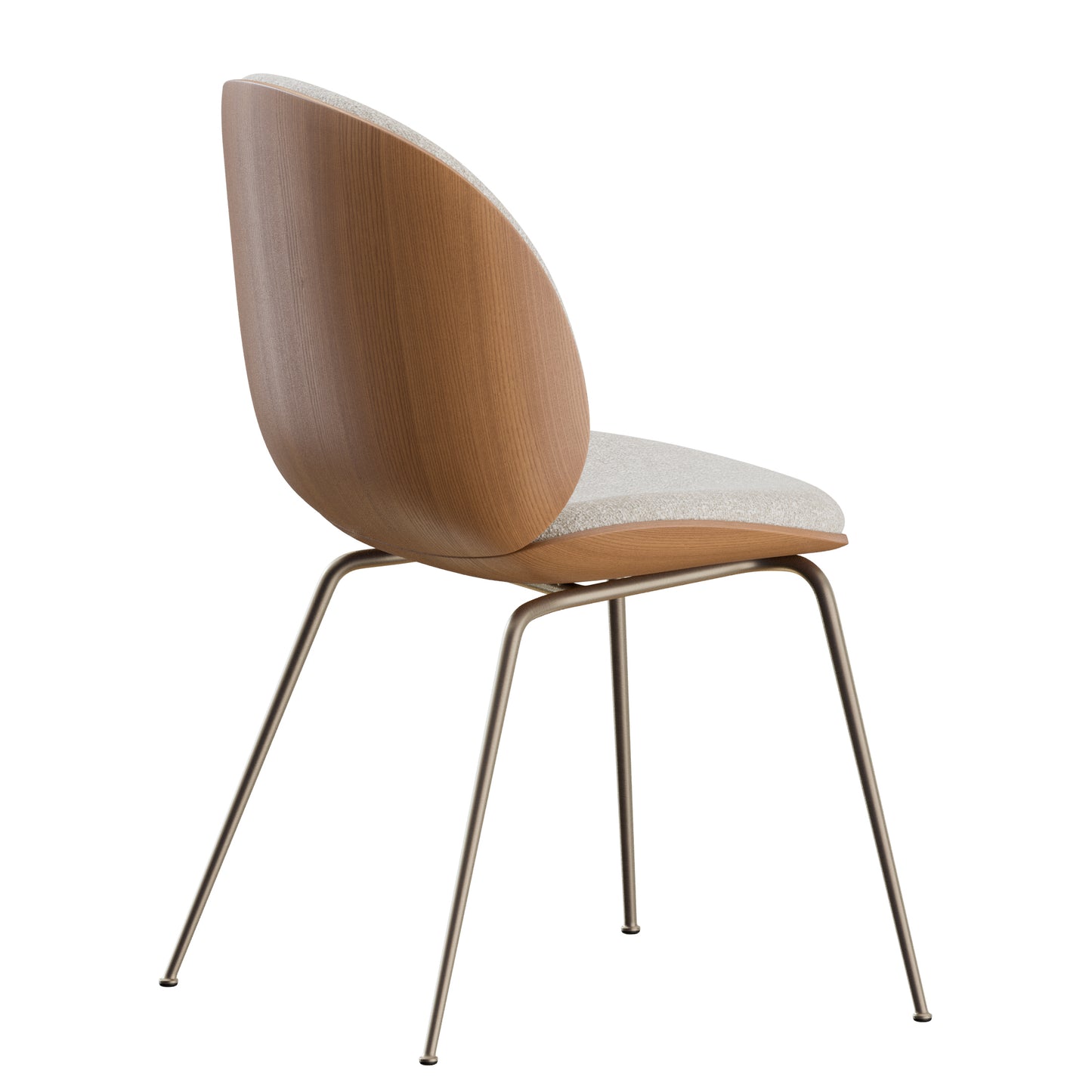 Beetle Veneer Dining Chair Gubi 3D Model