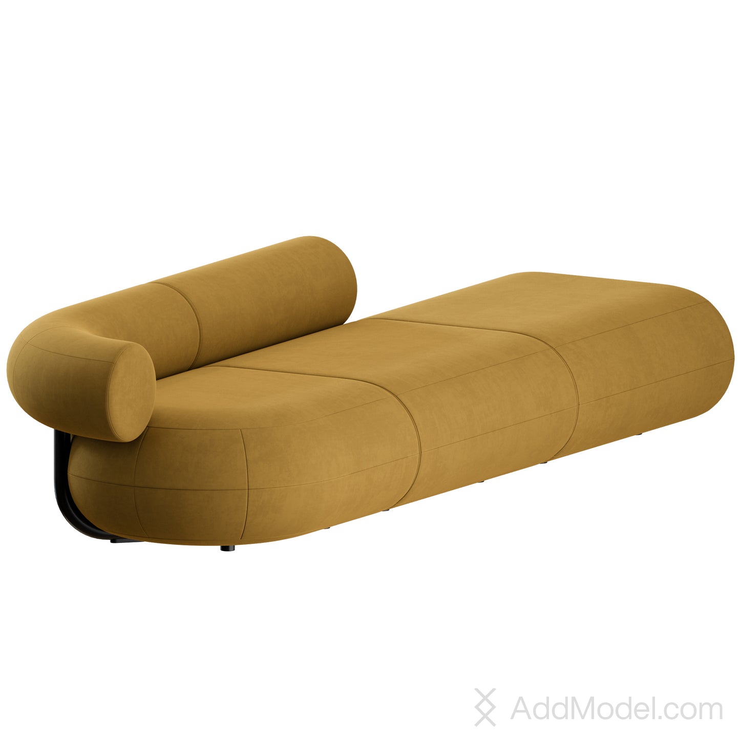 Fat Sofa Straight 3 Seater By Tom Dixon 3D Model